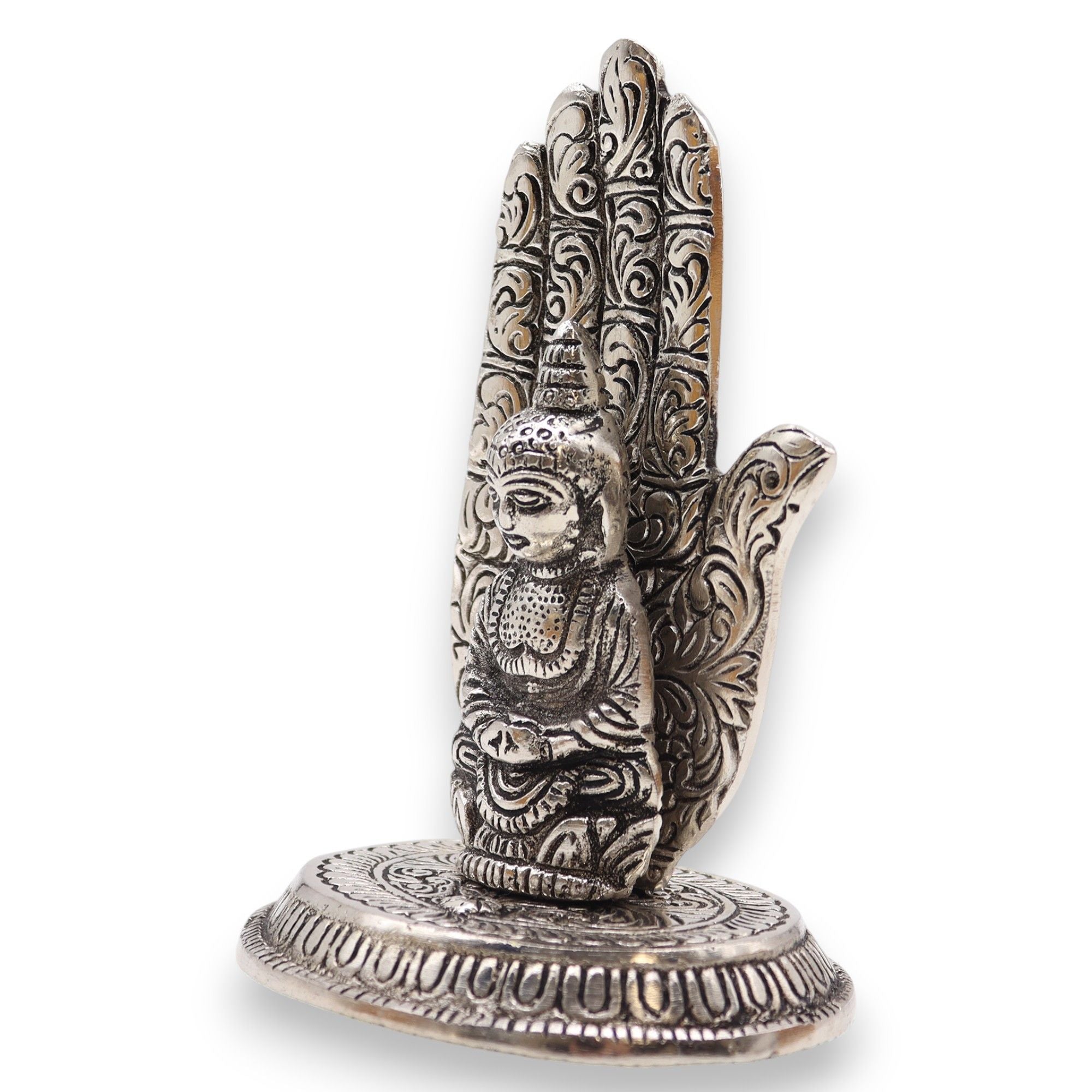 Suporte de Incenso Mão de Buda