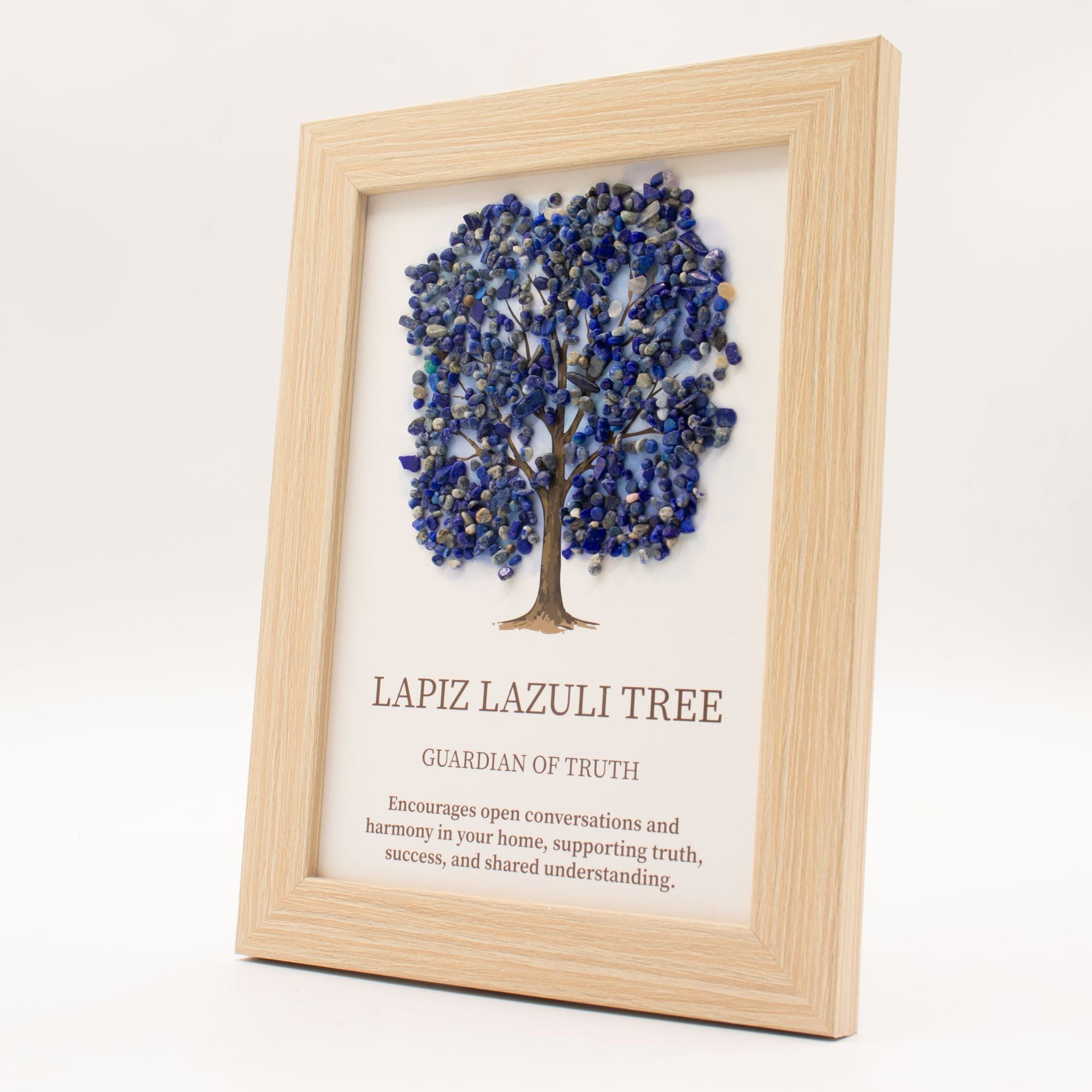 Quadro com Pedras Naturais Árvore da Vida Lápis-Lazúli