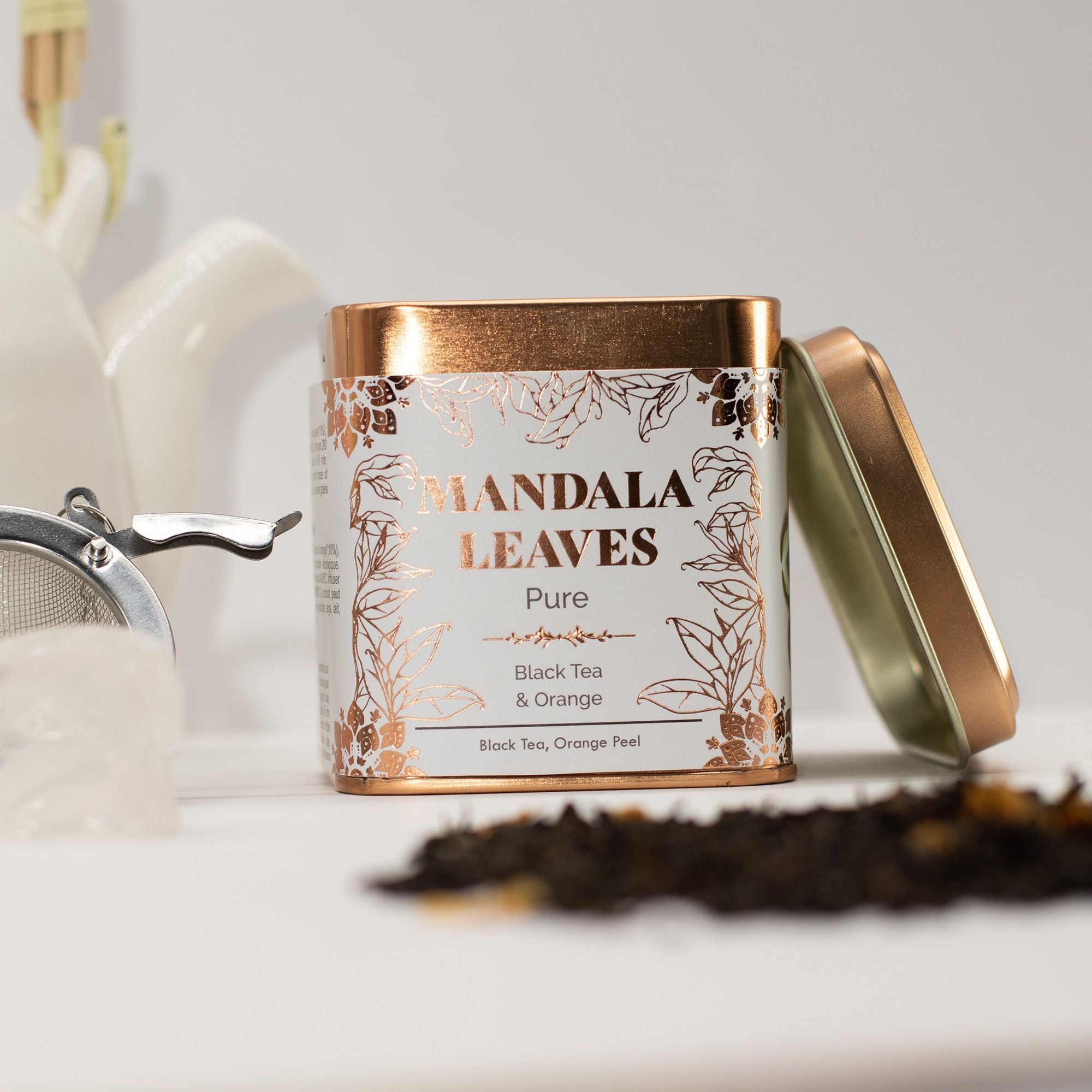 Chá Preto Biológico com Laranja – Lata 50g