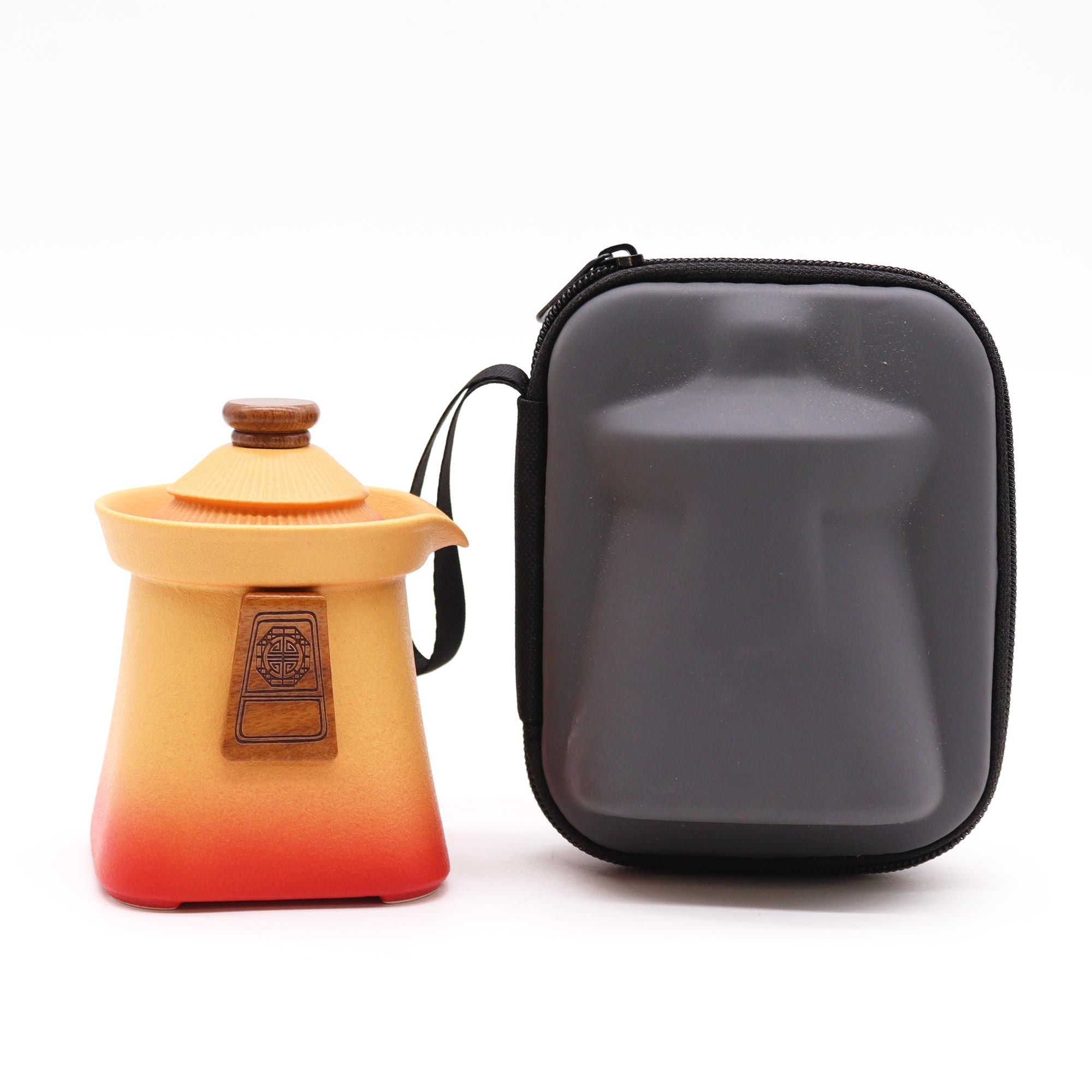 Conjunto de Bule Temple e Três Chávenas – Terra Laranja