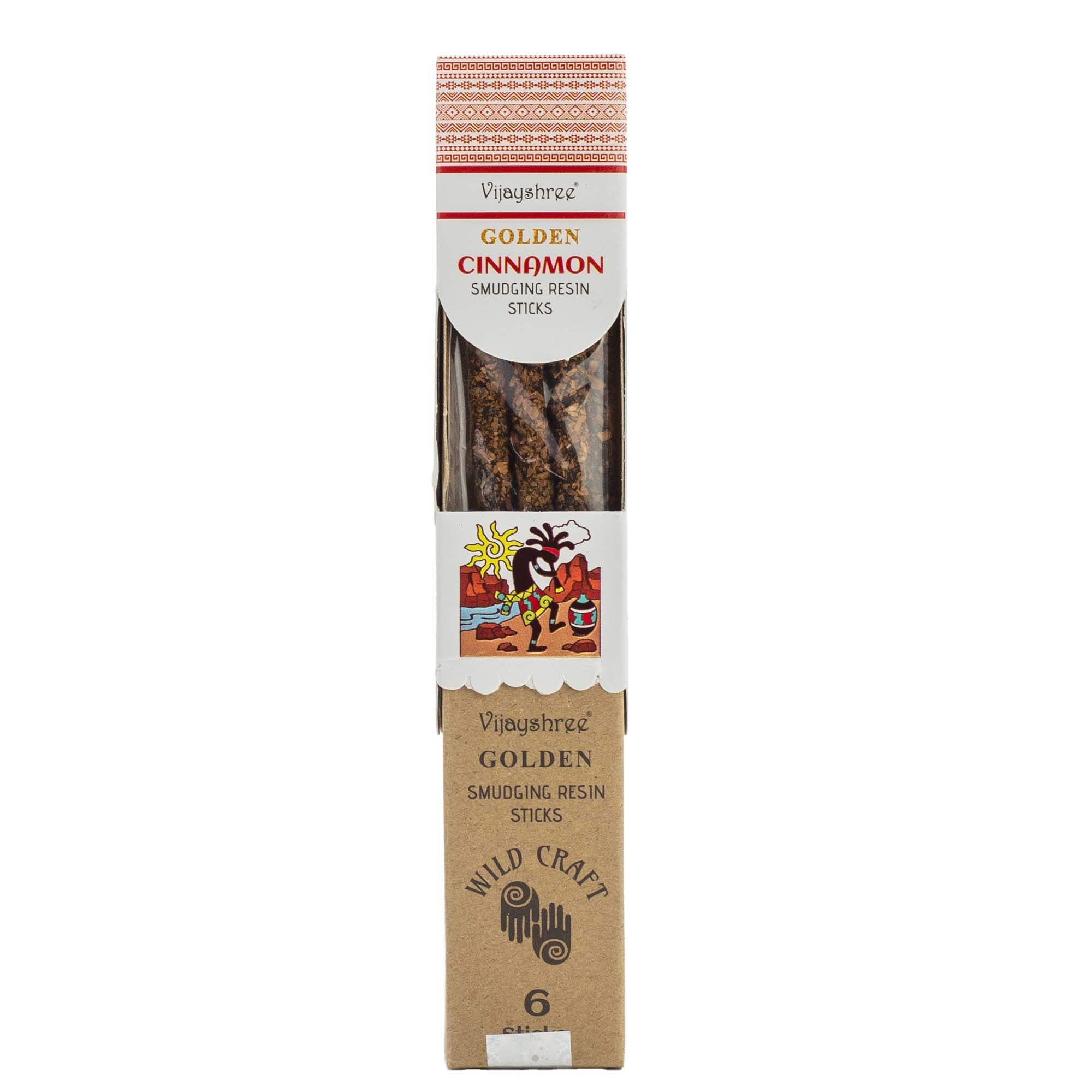 Varetas de resina para defumar Canela Dourada - 30 g (6 unidades)