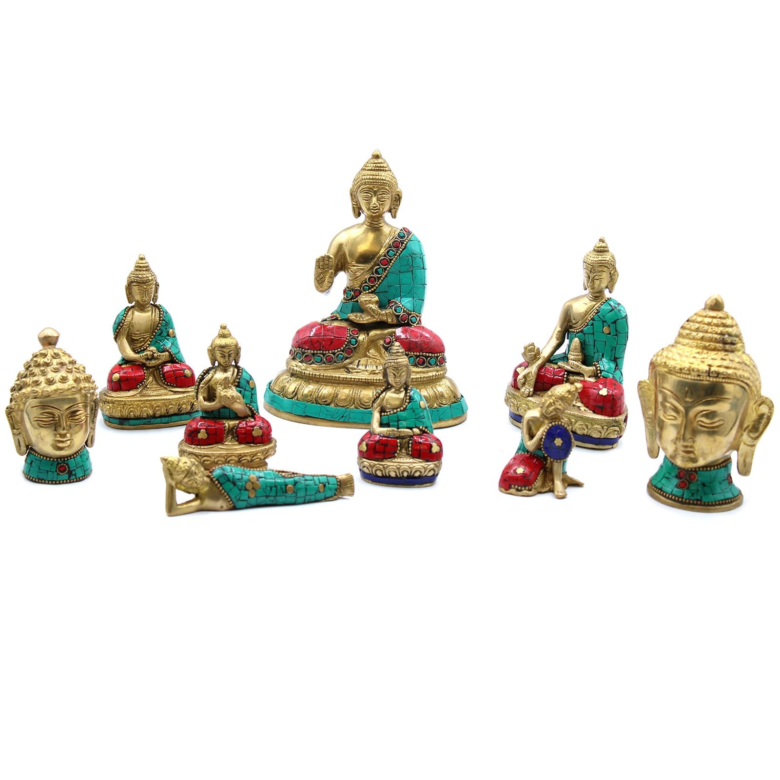 Brass Buddha Figurine – Reclining