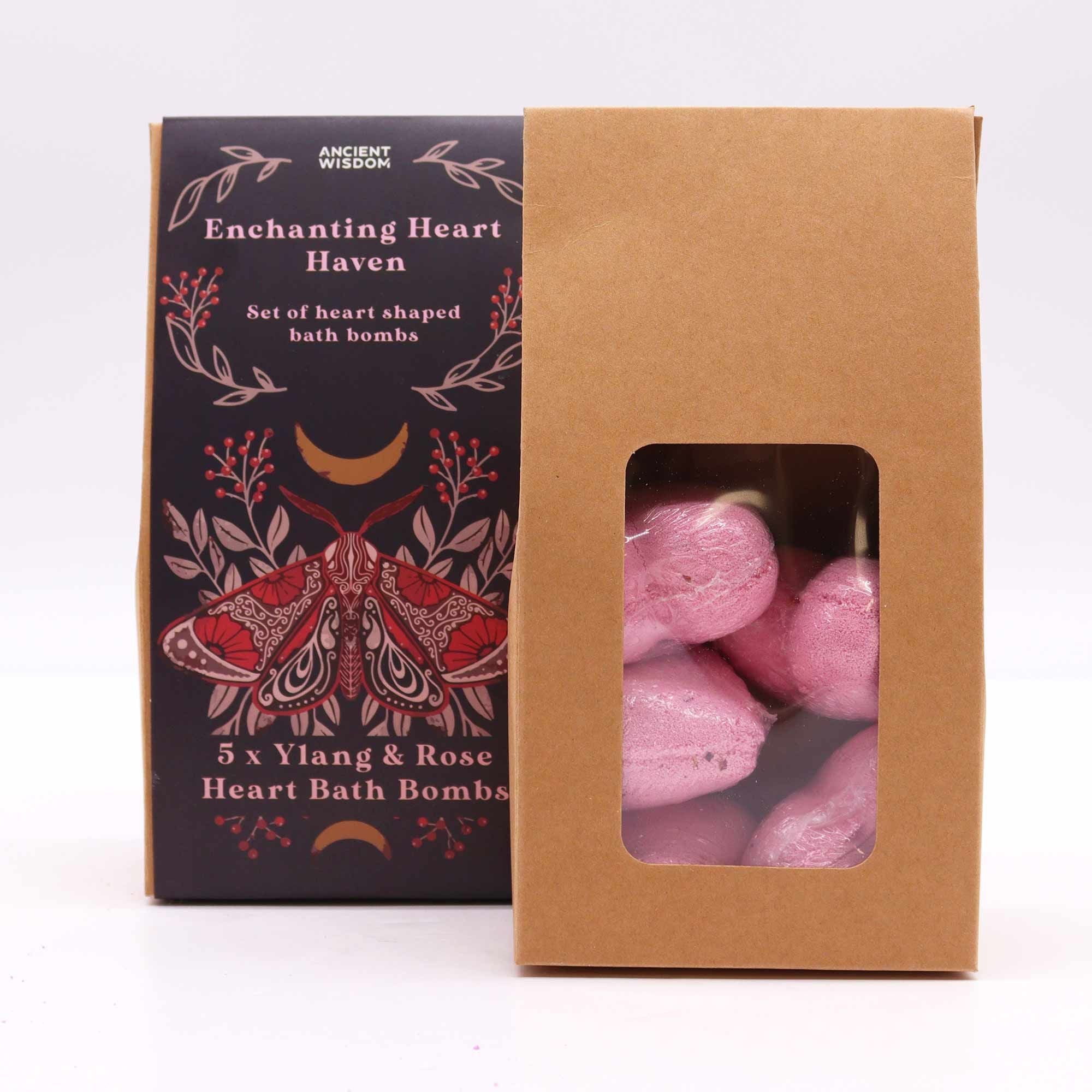 Heart Bath Bomb Set - Celestial Heart Charm