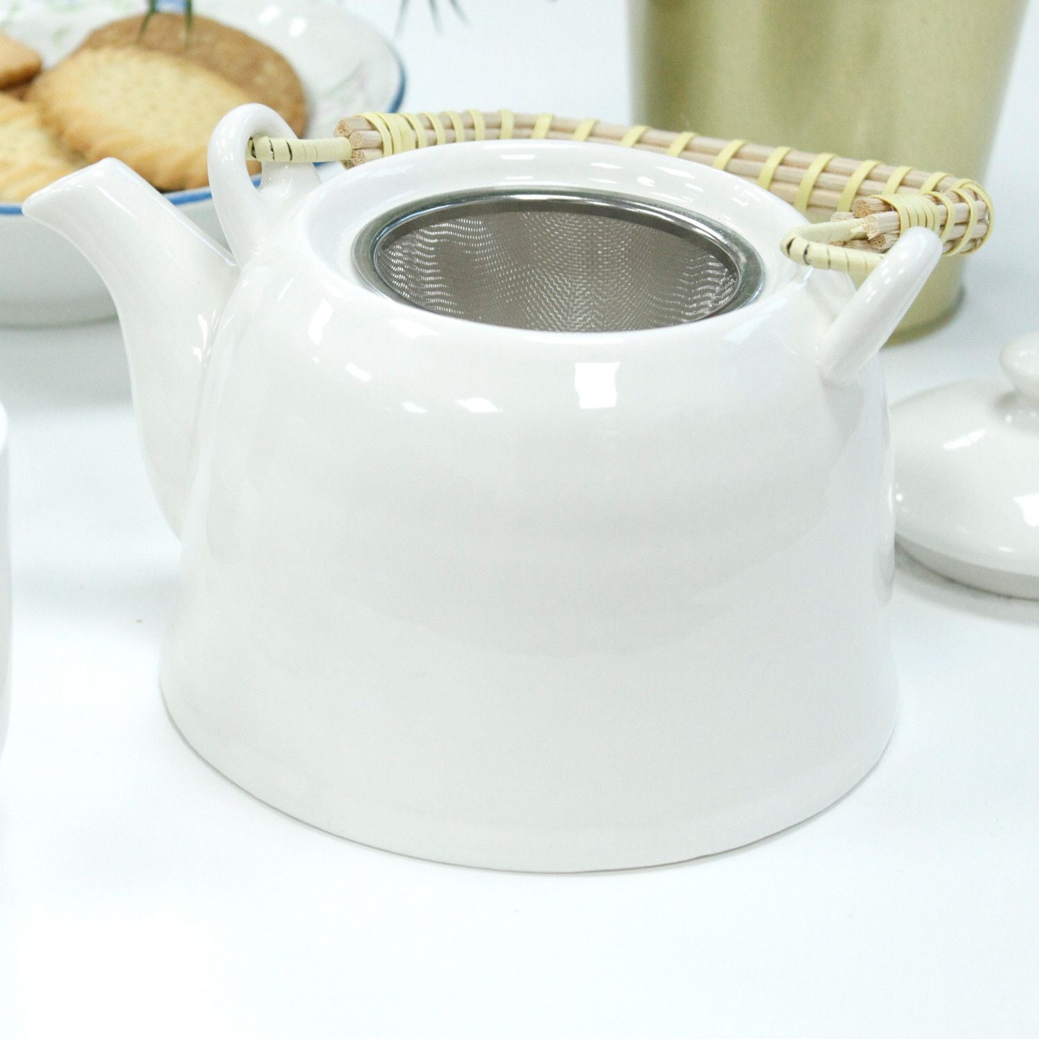 Conjunto de Bule – Branco Clássico