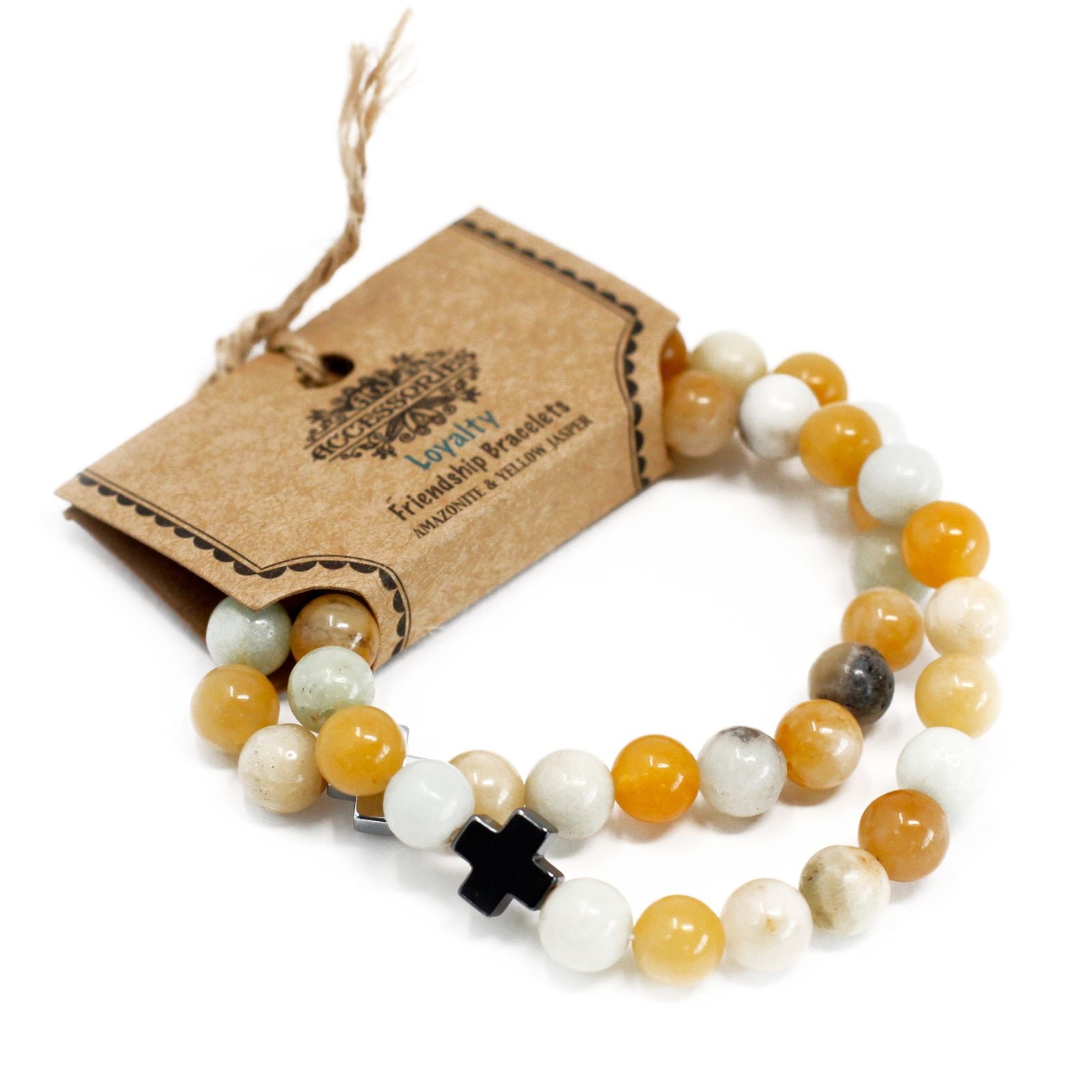 Set of 2 Natural Stone Bracelets – Loyalty