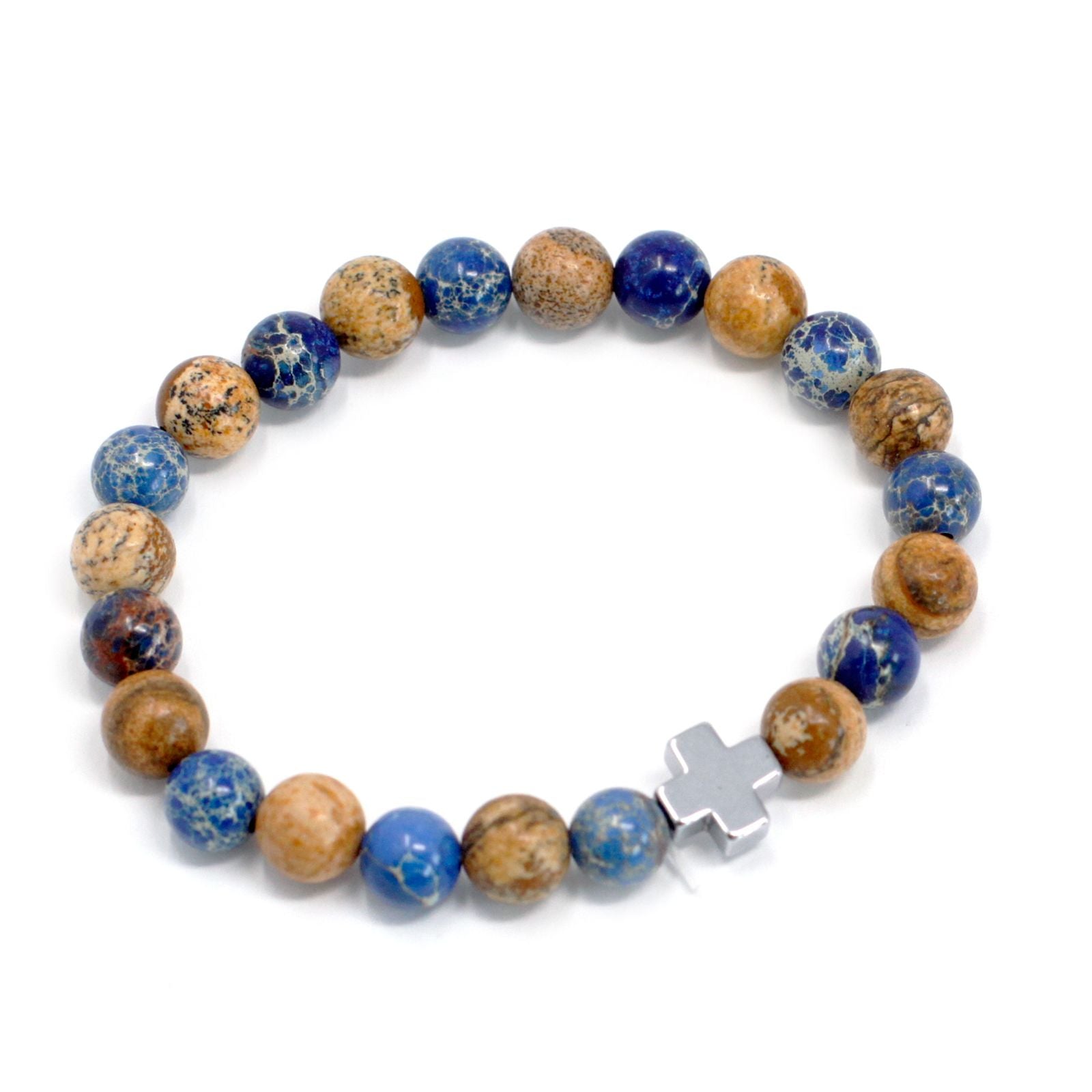 Set of 2 Natural Stone Bracelets – Rainbow