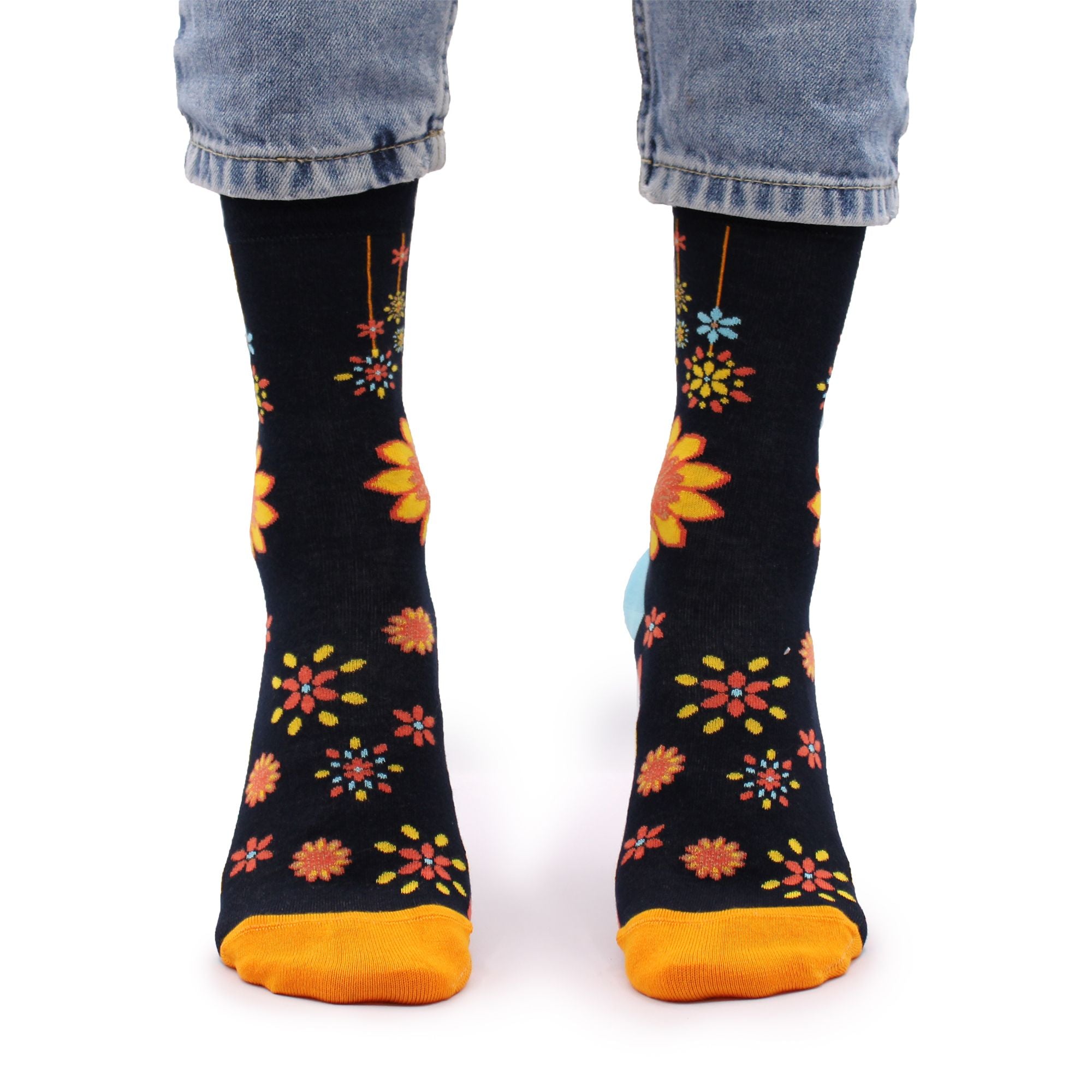 Meias de bambu Hop Hare S/M - Flores Mandala