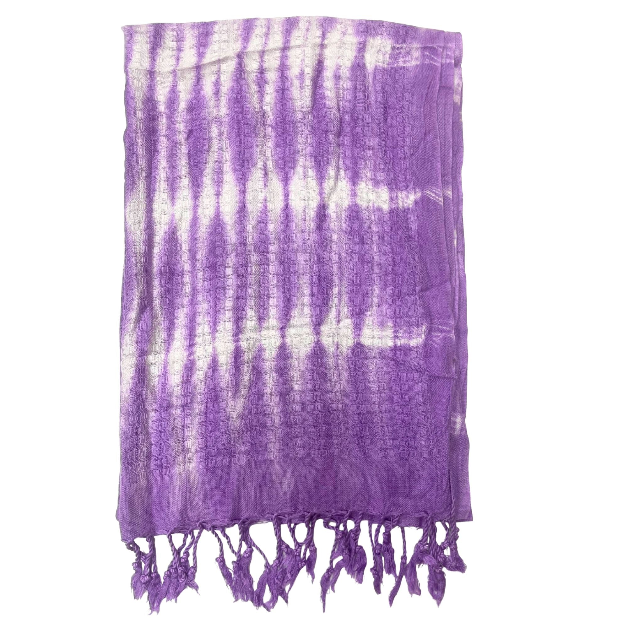 Écharpe Boho Java Art - Riscas Lavanda - 62x200 cm