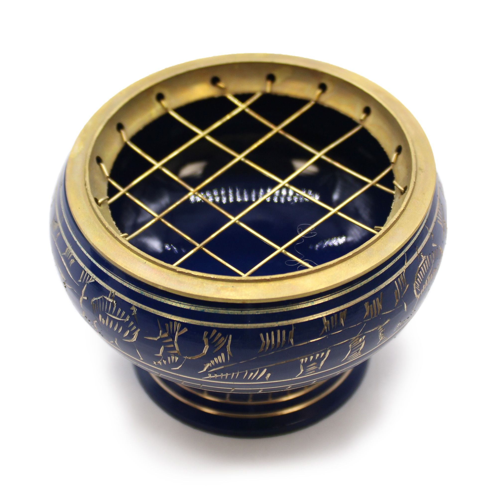 High Chalice for Incense Charcoal Throat Chakra