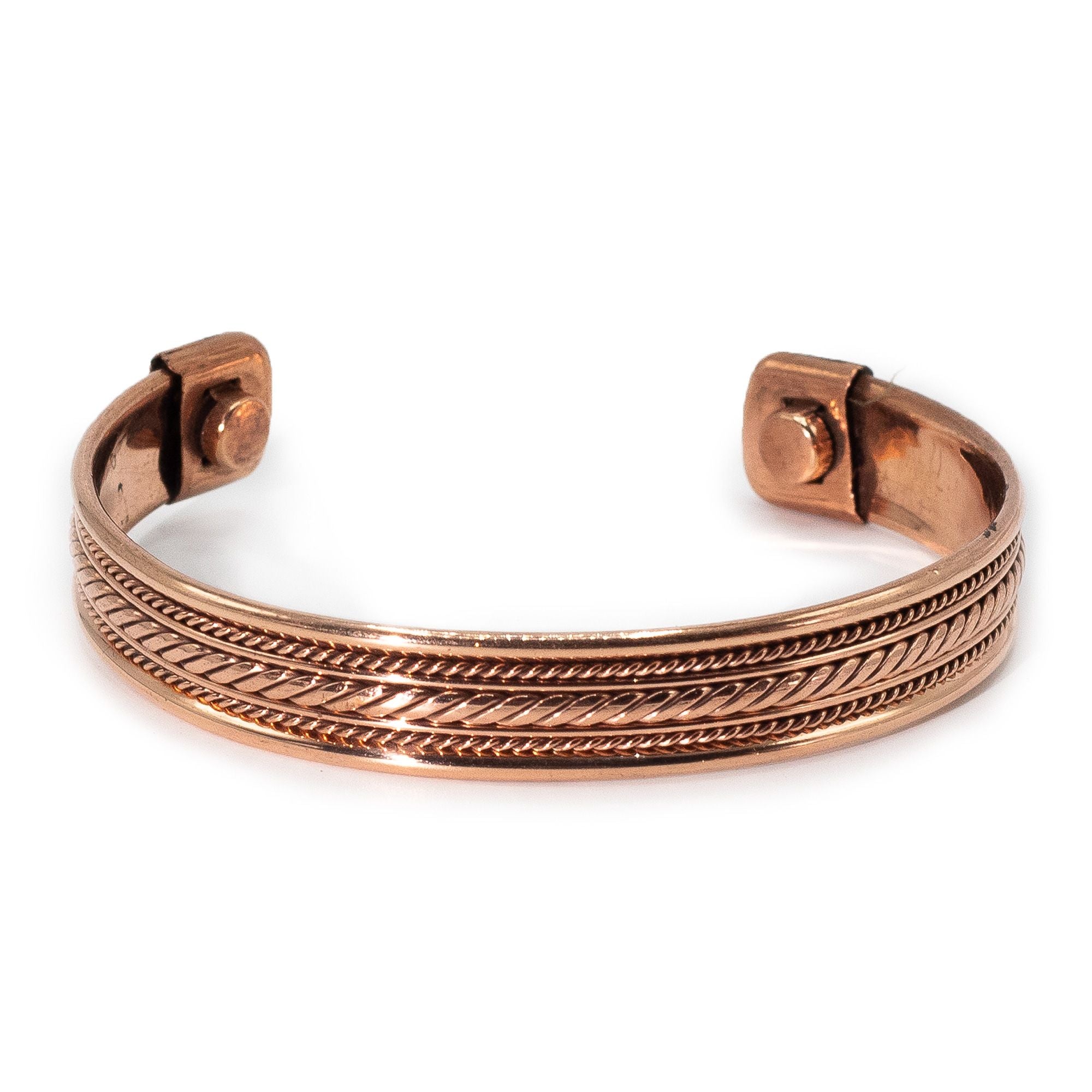 Pulseiras com Design de Banda em Cobre e Ímanes (Sortidas)