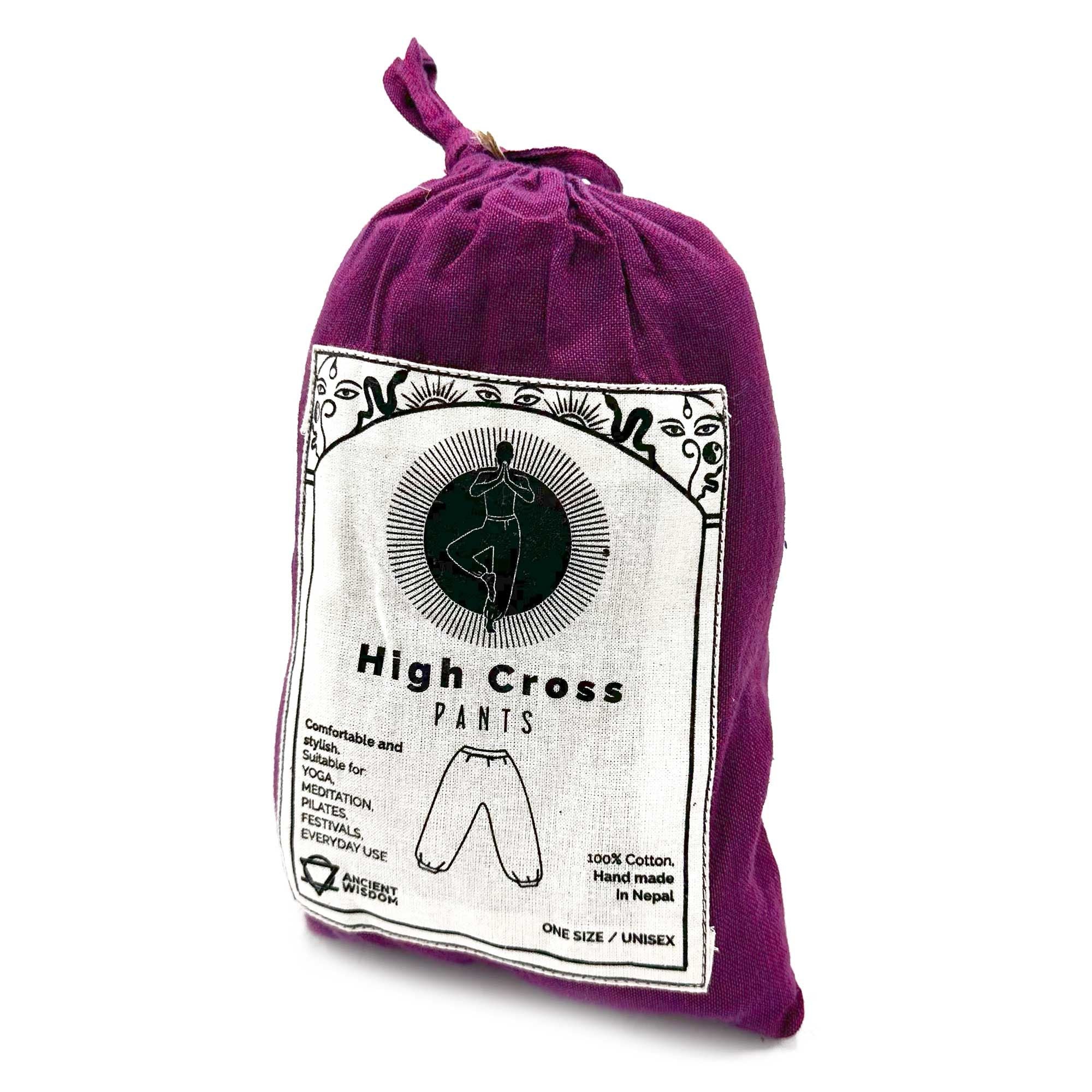 Calças para yoga e festivais Himalayan High Cross - Roxo