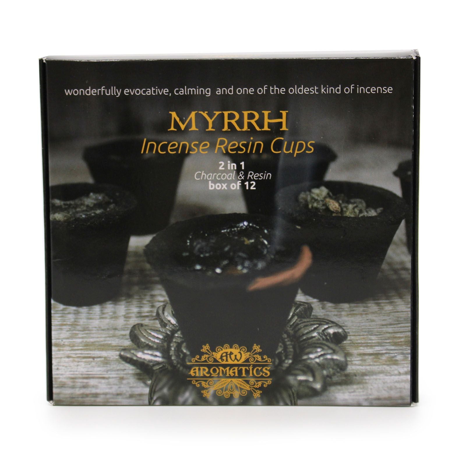 Caixa de Copos de Resina Mirra
