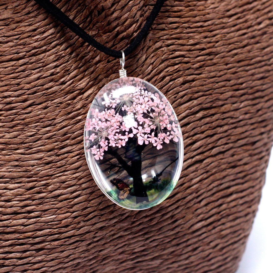 Flores Prensadas - Árvore da Vida - Rosa