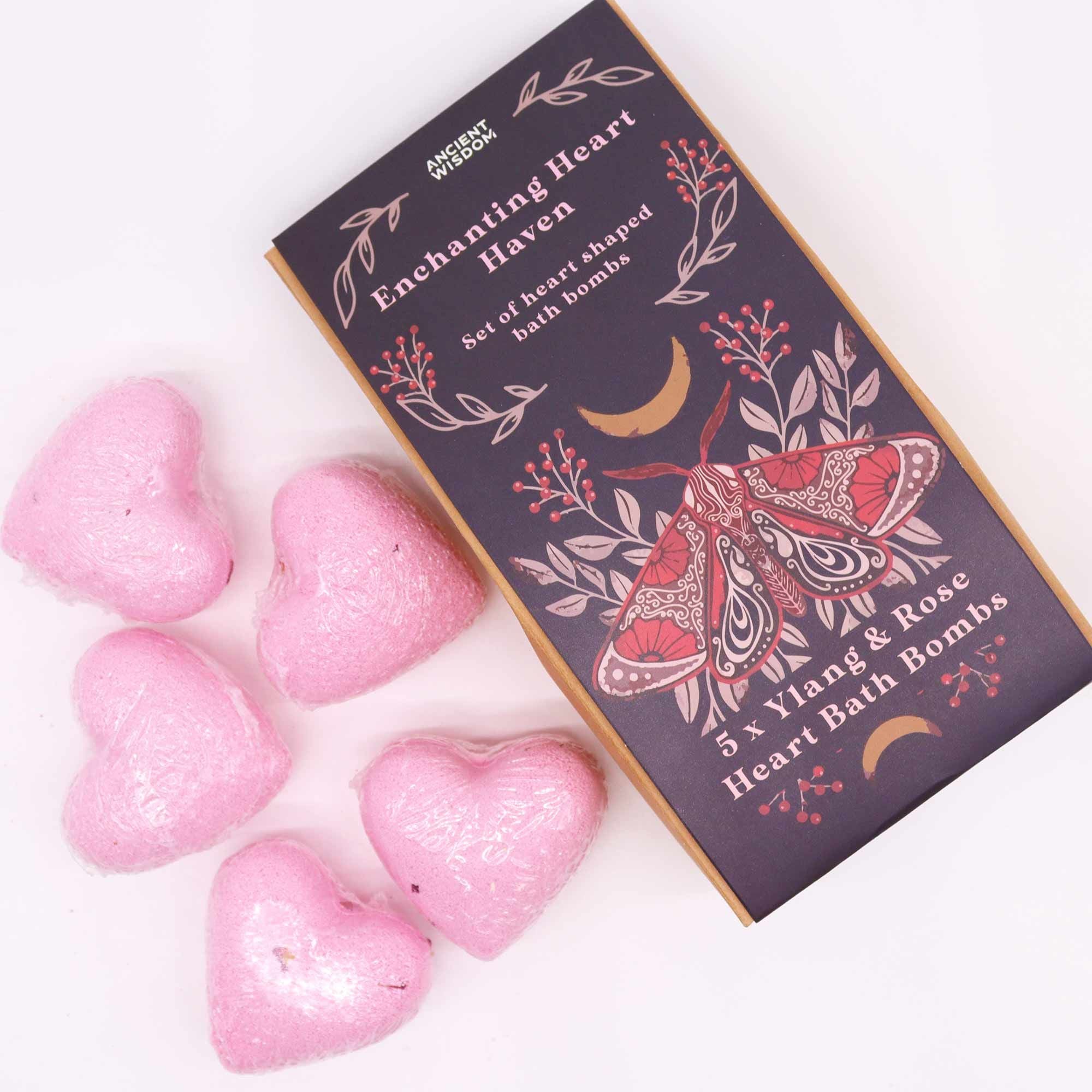 Heart Bath Bomb Set - Celestial Heart Charm