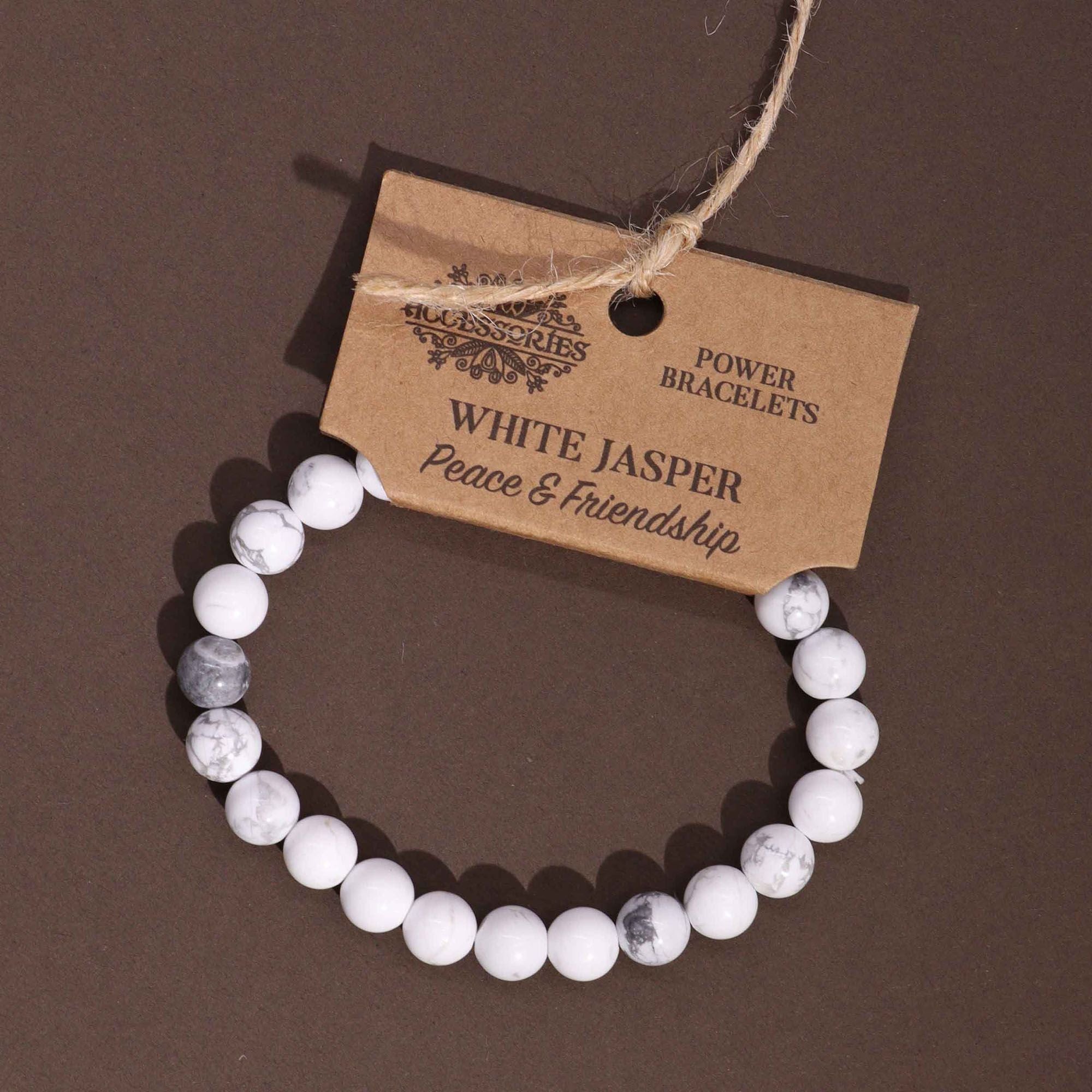 Bangle de Energia – Jaspe Branco