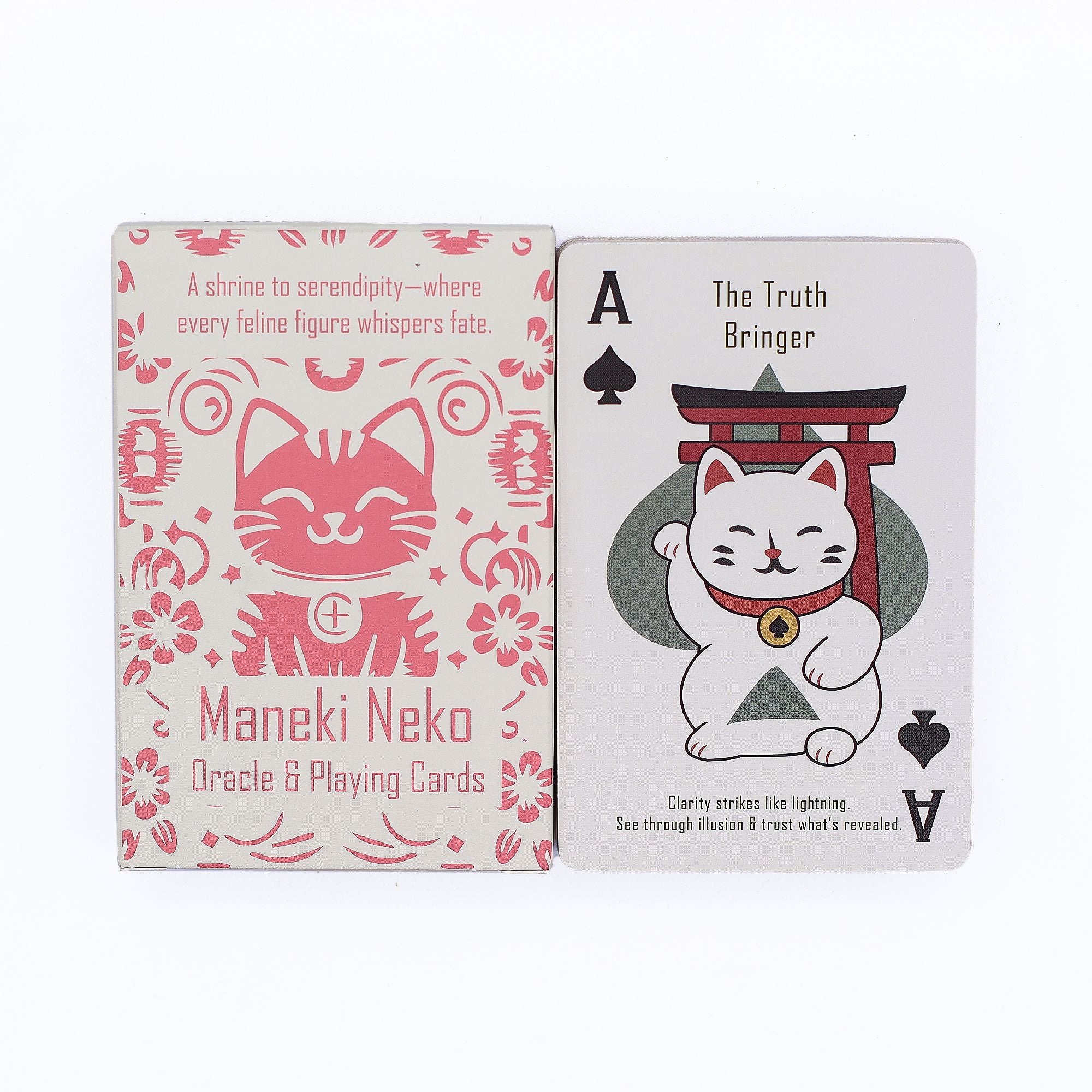 Cartas de Jogo e Oráculo Gatos da Fortuna Maneki Neko