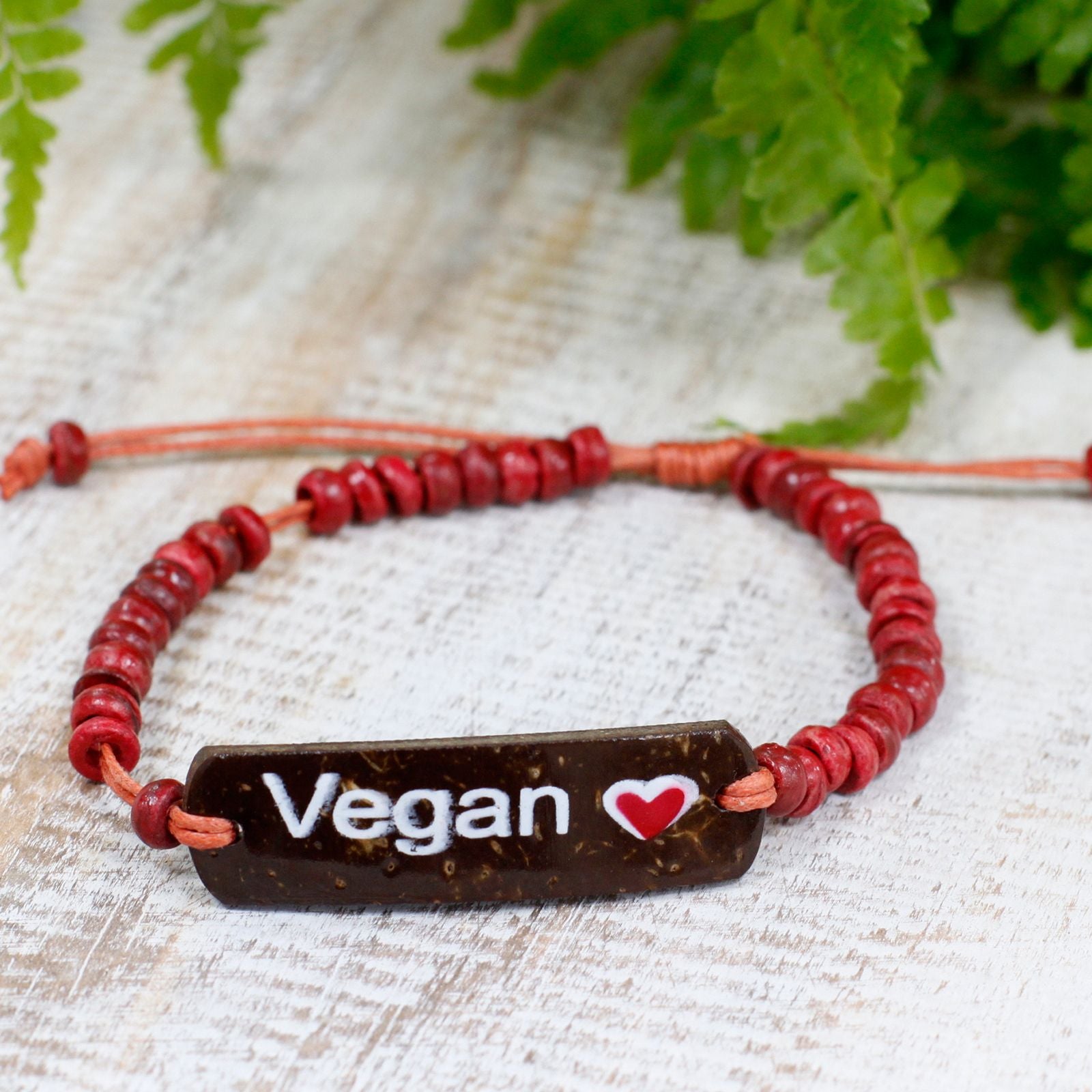 Coconut Bracelets with Motto – Vegan
