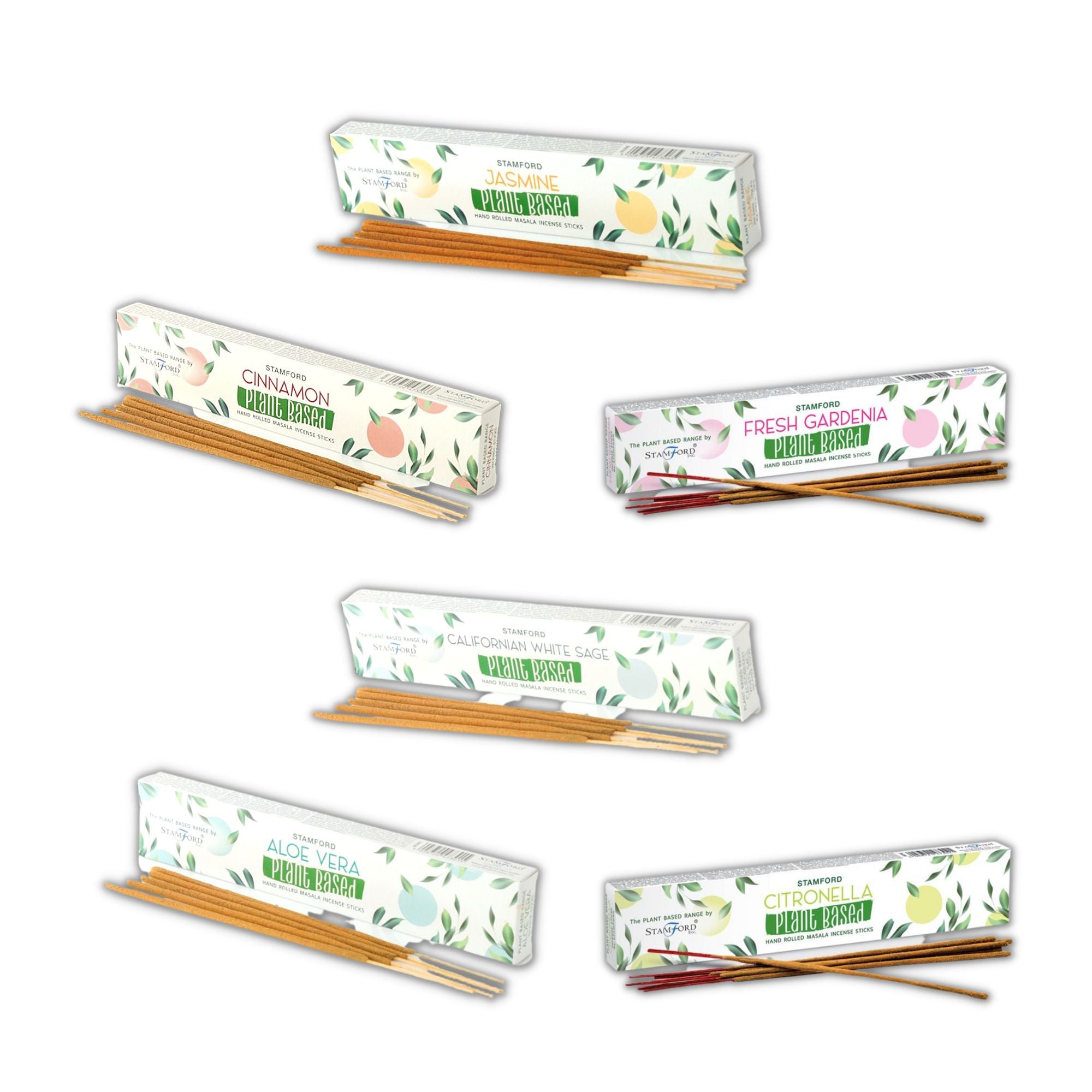 Incenso Masala à Base de Plantas Variadas Aloé Vera Sálvia Branca Canela Citronela Gardénia Jasmim