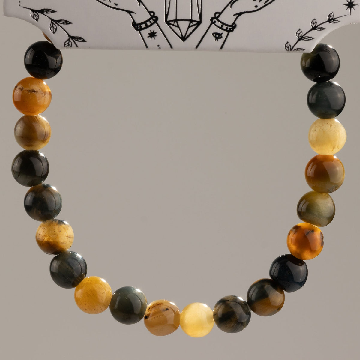 Pulsera de Poder Pequeña (17cm x 6mm) - Ojo de Tigre de los Sueños