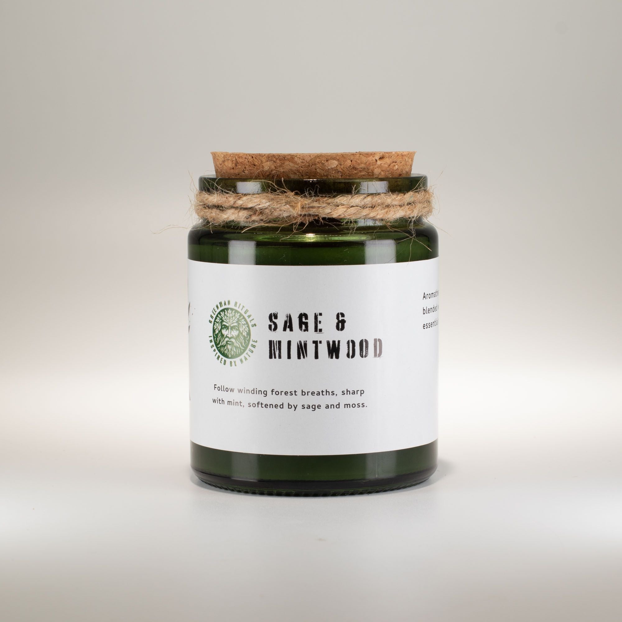 Vela de Soja Greenman Woodwick Sálvia e Madeira de Menta