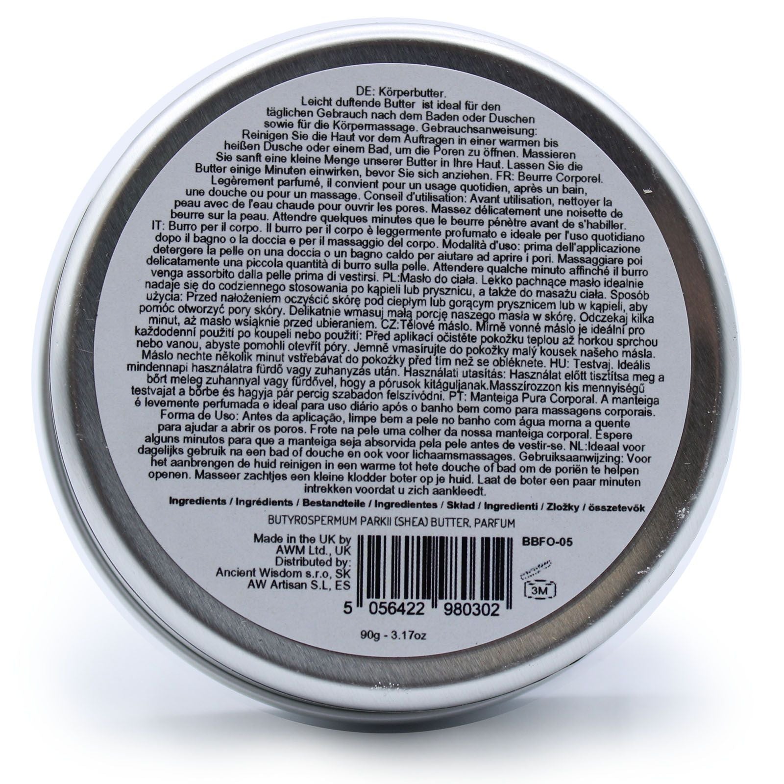 Manteiga Corporal de Karité Perfumada - Morango - 90 g