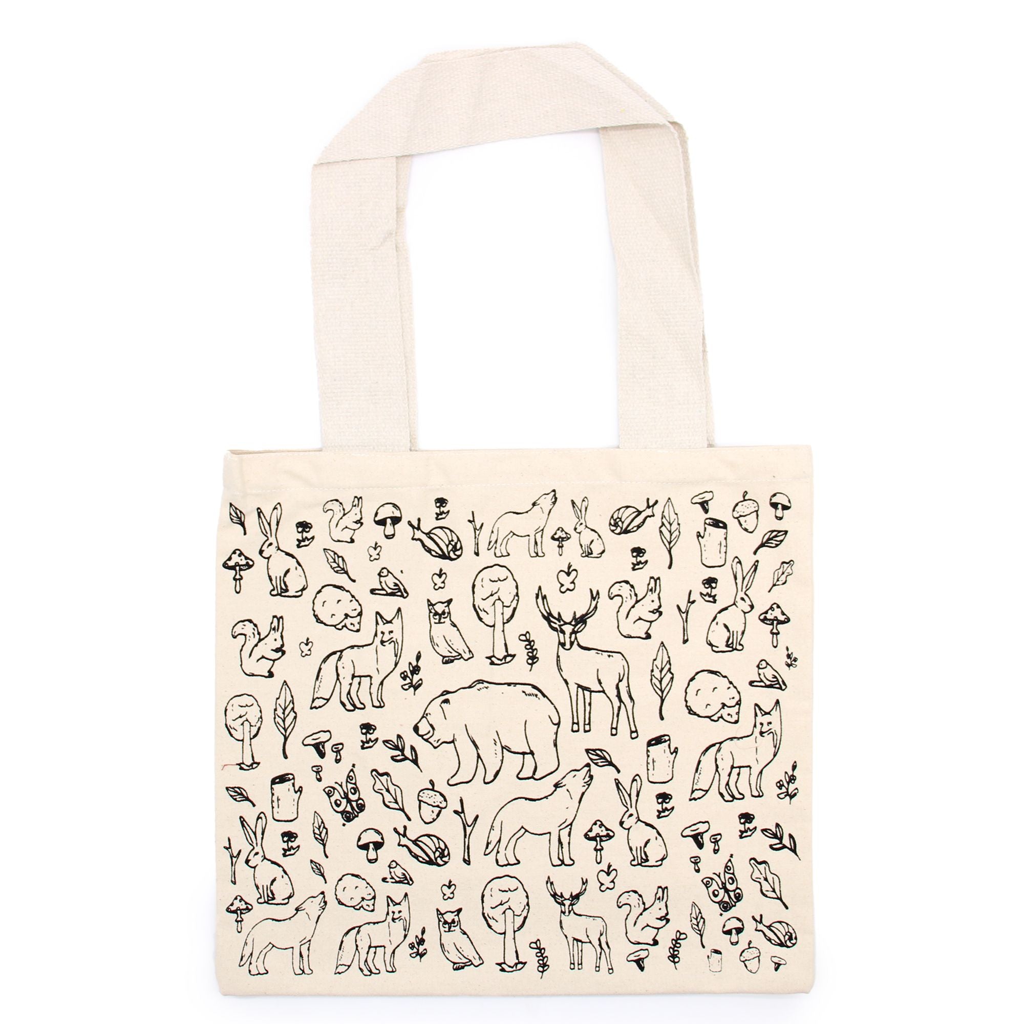 Bolsa de Algodão Grande - Vida Selvagem