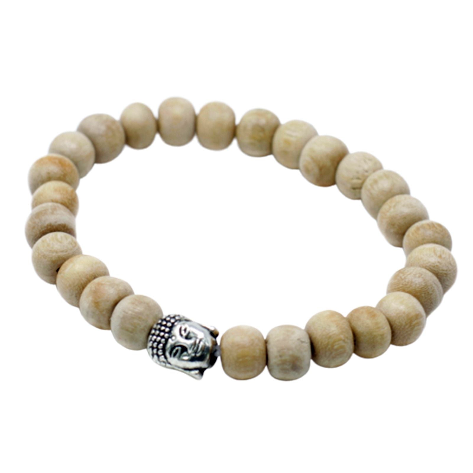 Contas Perfumadas de Sândalo e Bracelete Buda