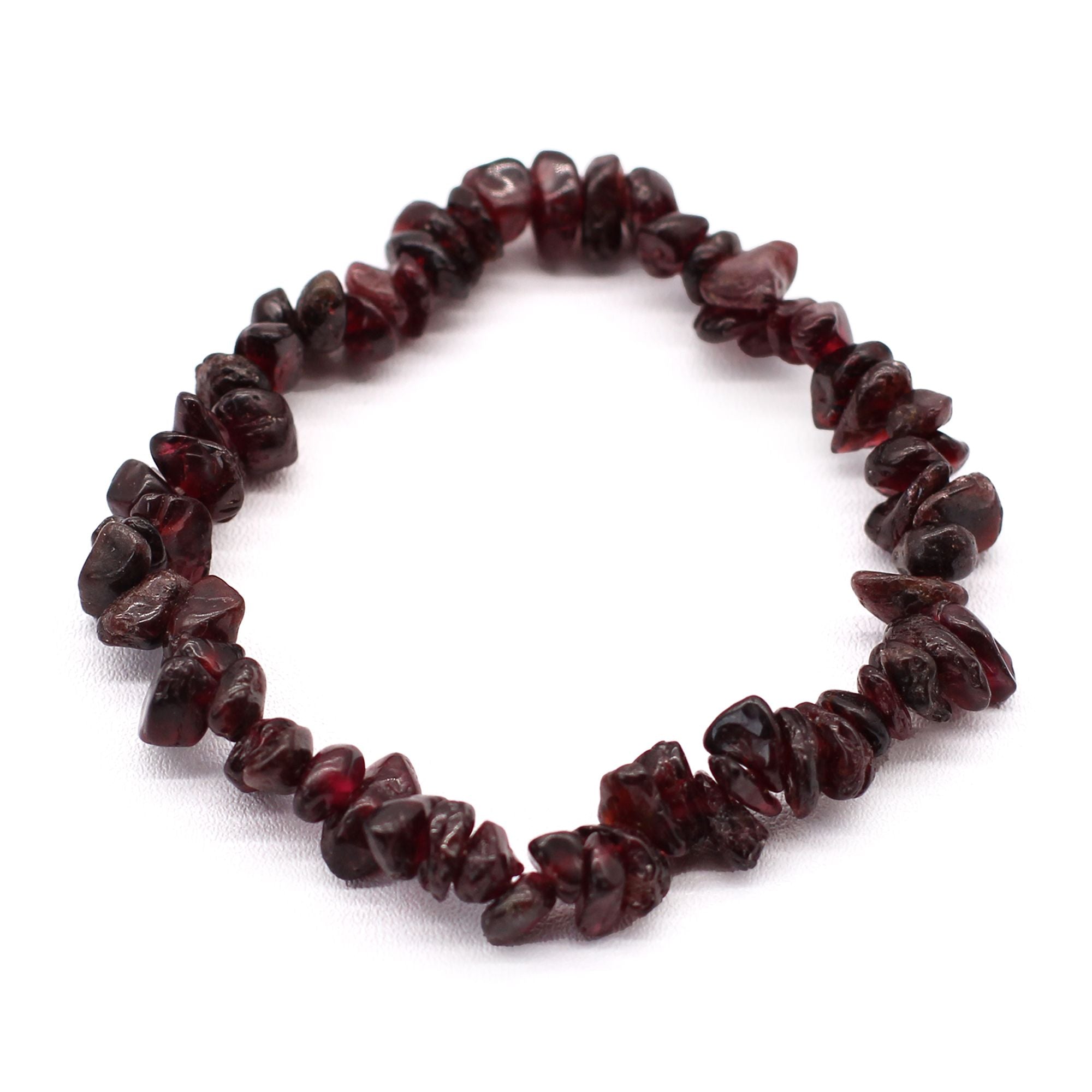 Bracelet in Natural Stone Fragments - Garnet
