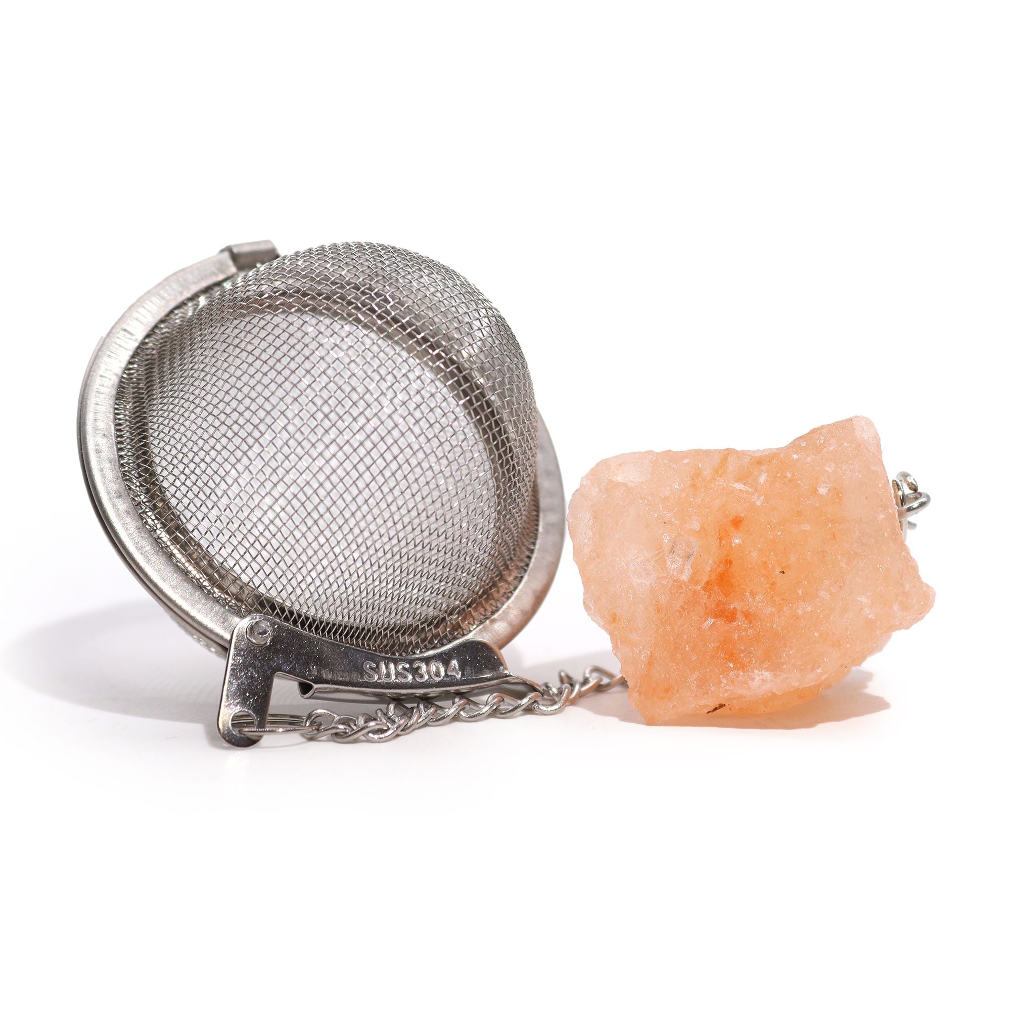 Infusor de Chá com Pedra Natural em Cristal Bruto – Cornalina