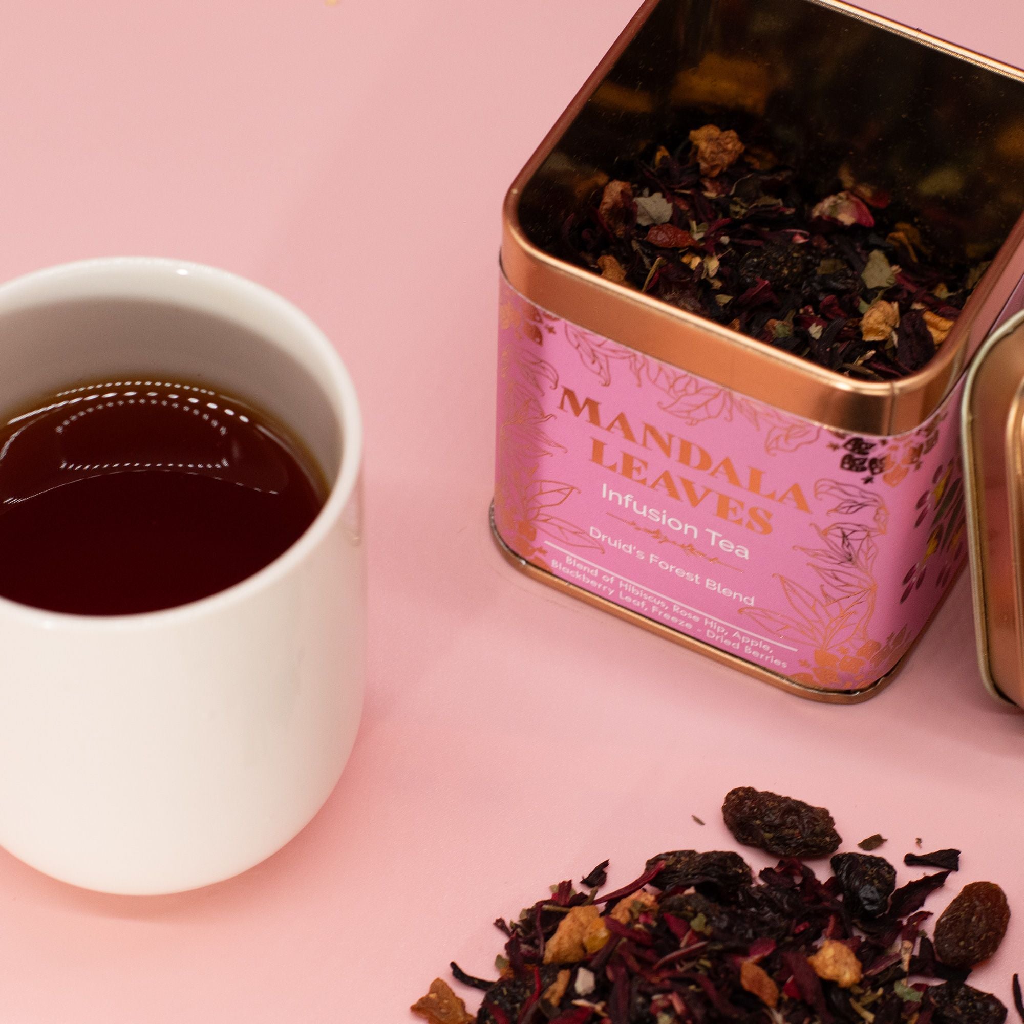 Mistura de Chá Floresta do Druida – Lata 50g