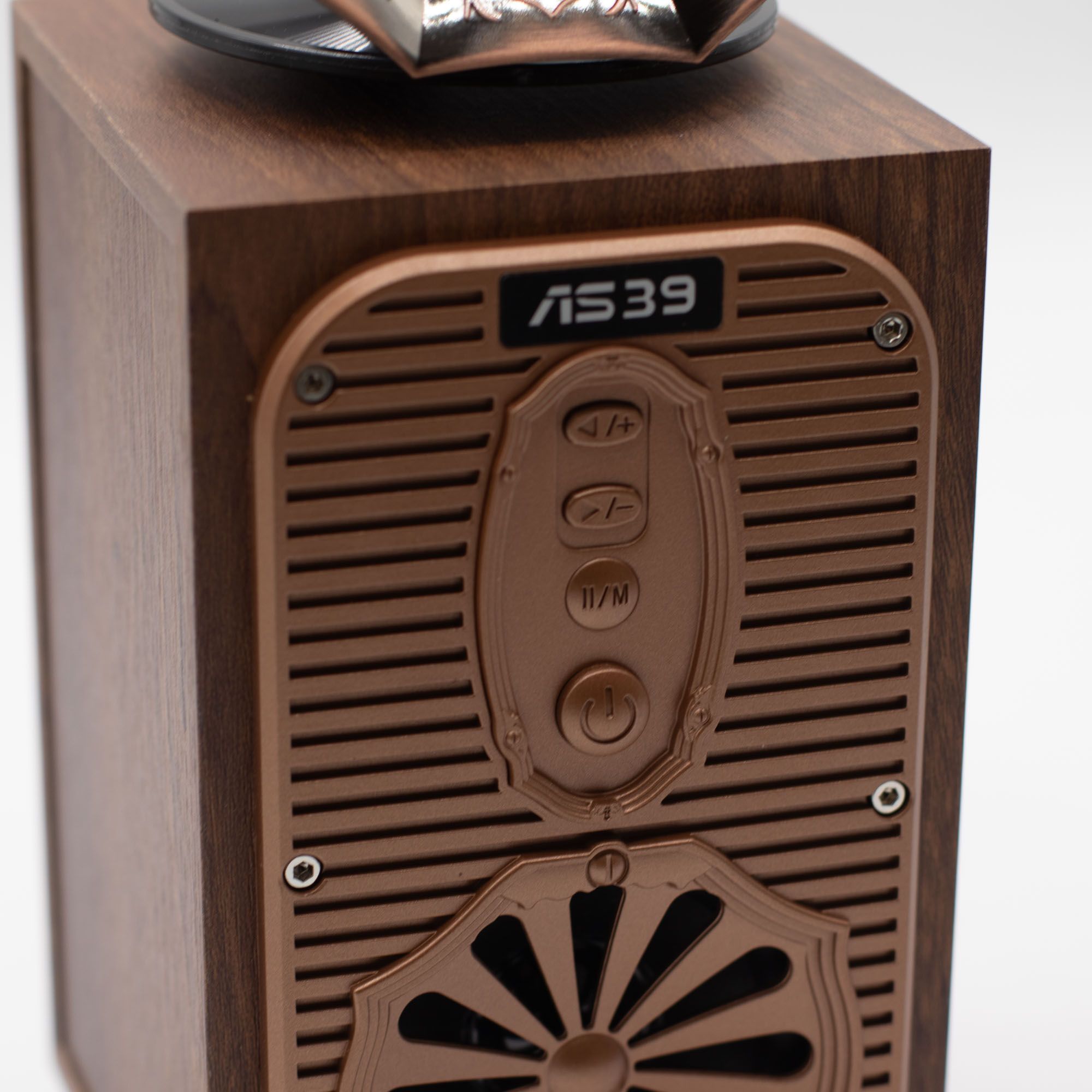 Coluna de Som Gramofone Retro Alto Bluetooth