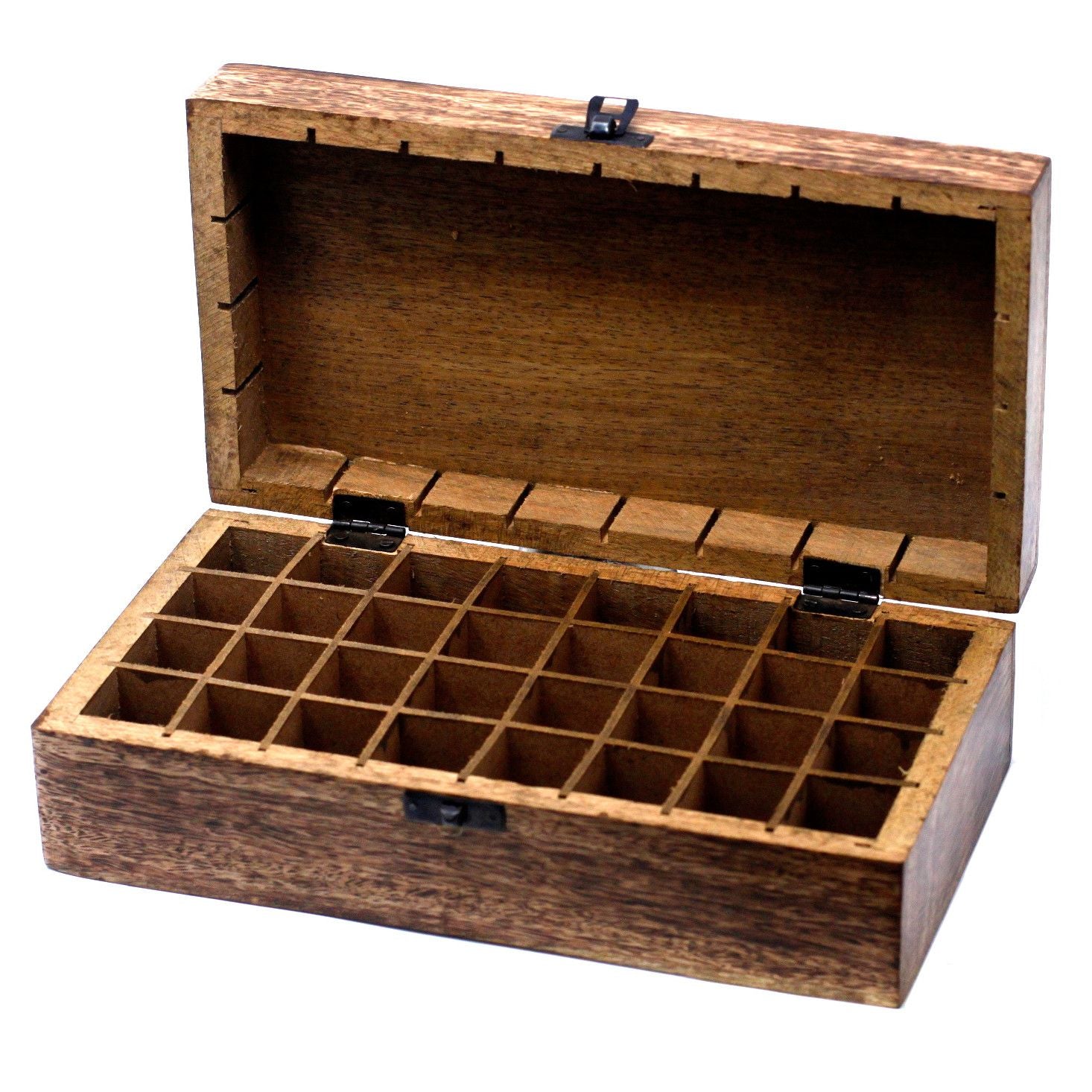 Caja de aceites esenciales de mango - Floral (Capacidad 32 frascos)