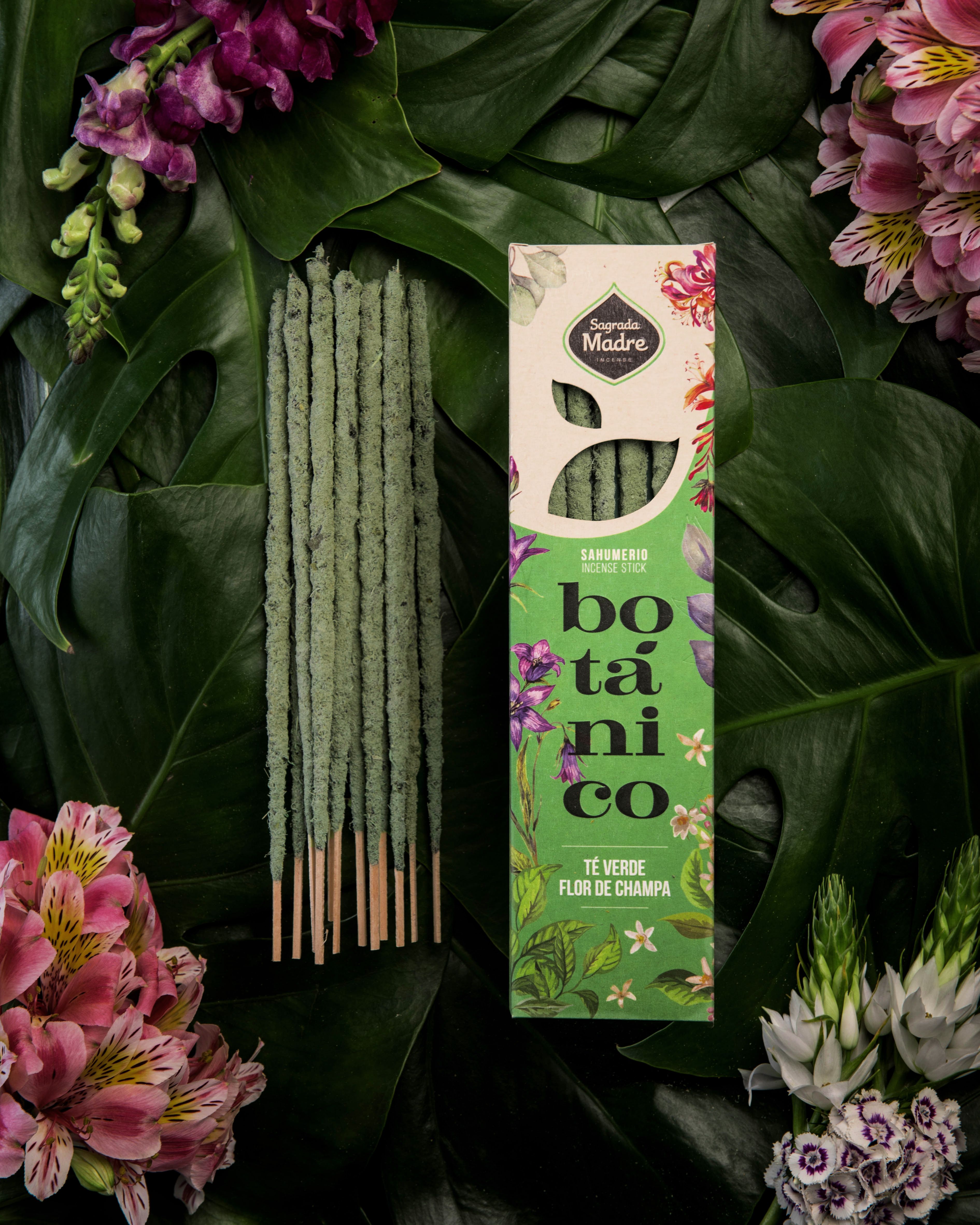 Incenso Botânico Chá Verde Champa