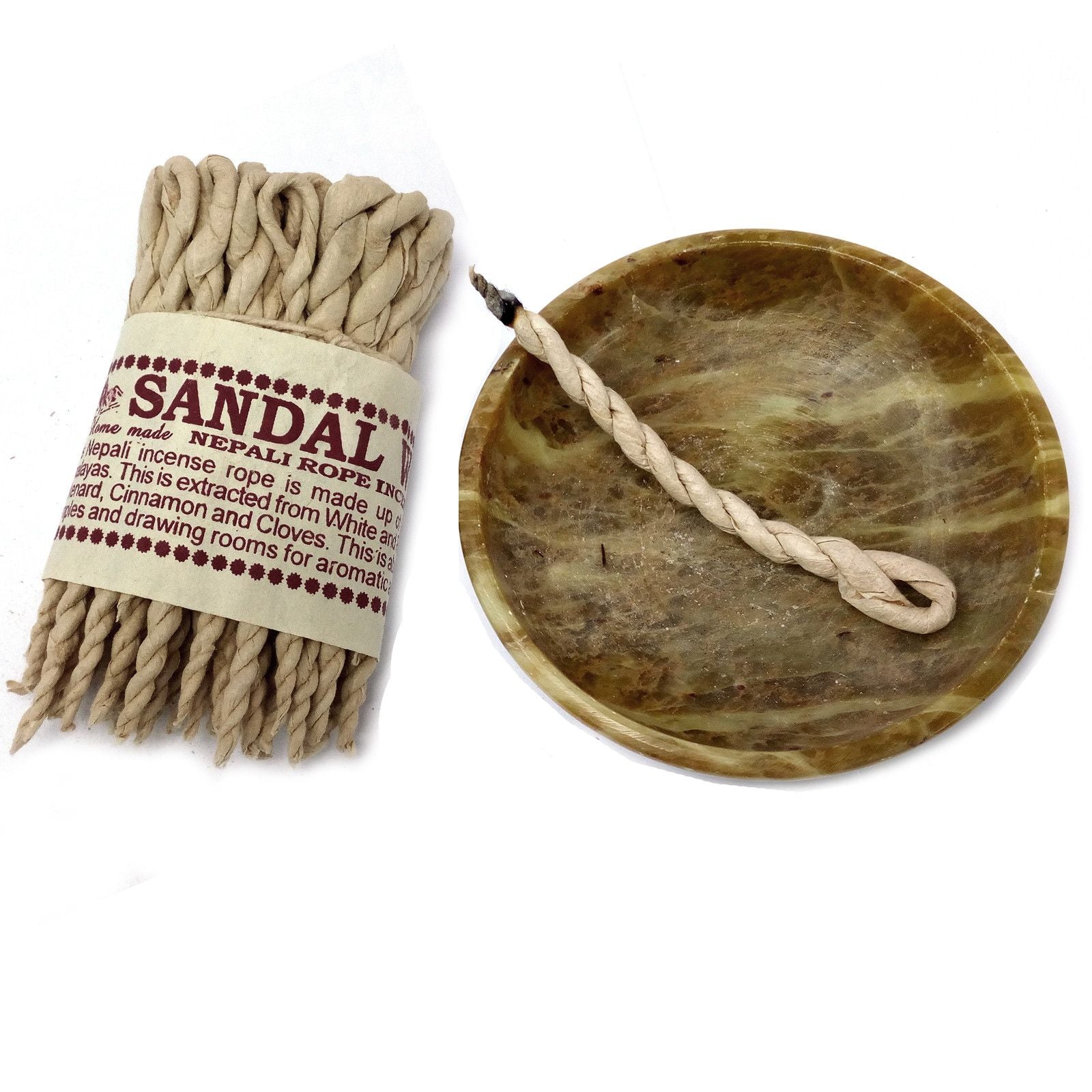 Incenso de Corda Pure Herbs Sândalo e Especiarias