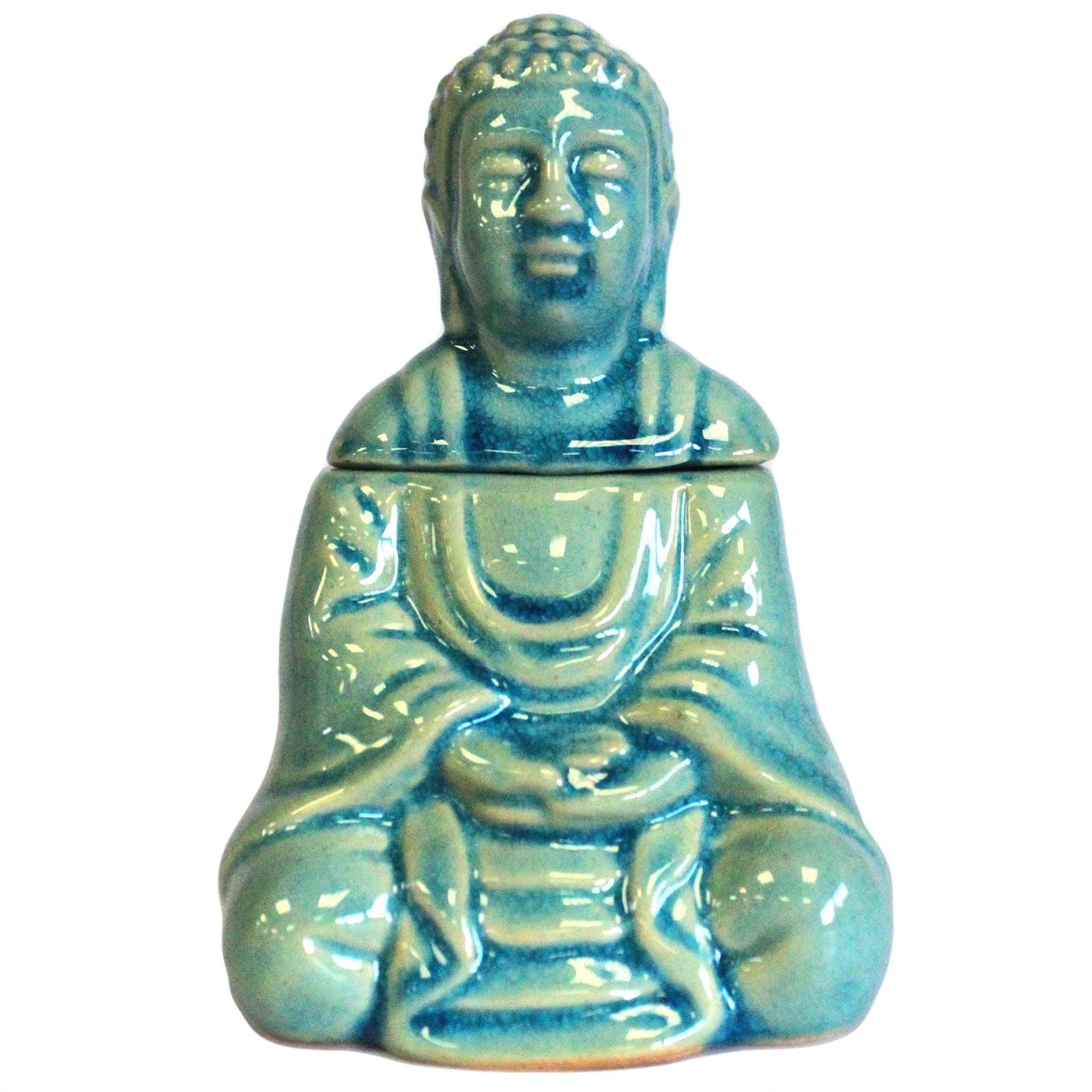 Queimador de Óleo Buda Sentado – Azul