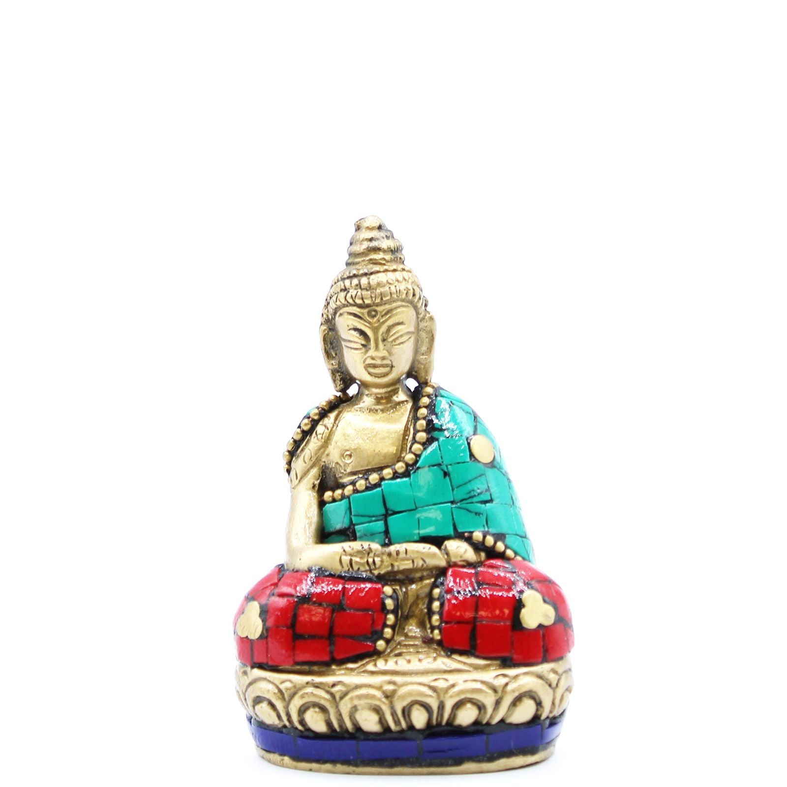 Figura de Buda em Latão – Mãos Levantadas
