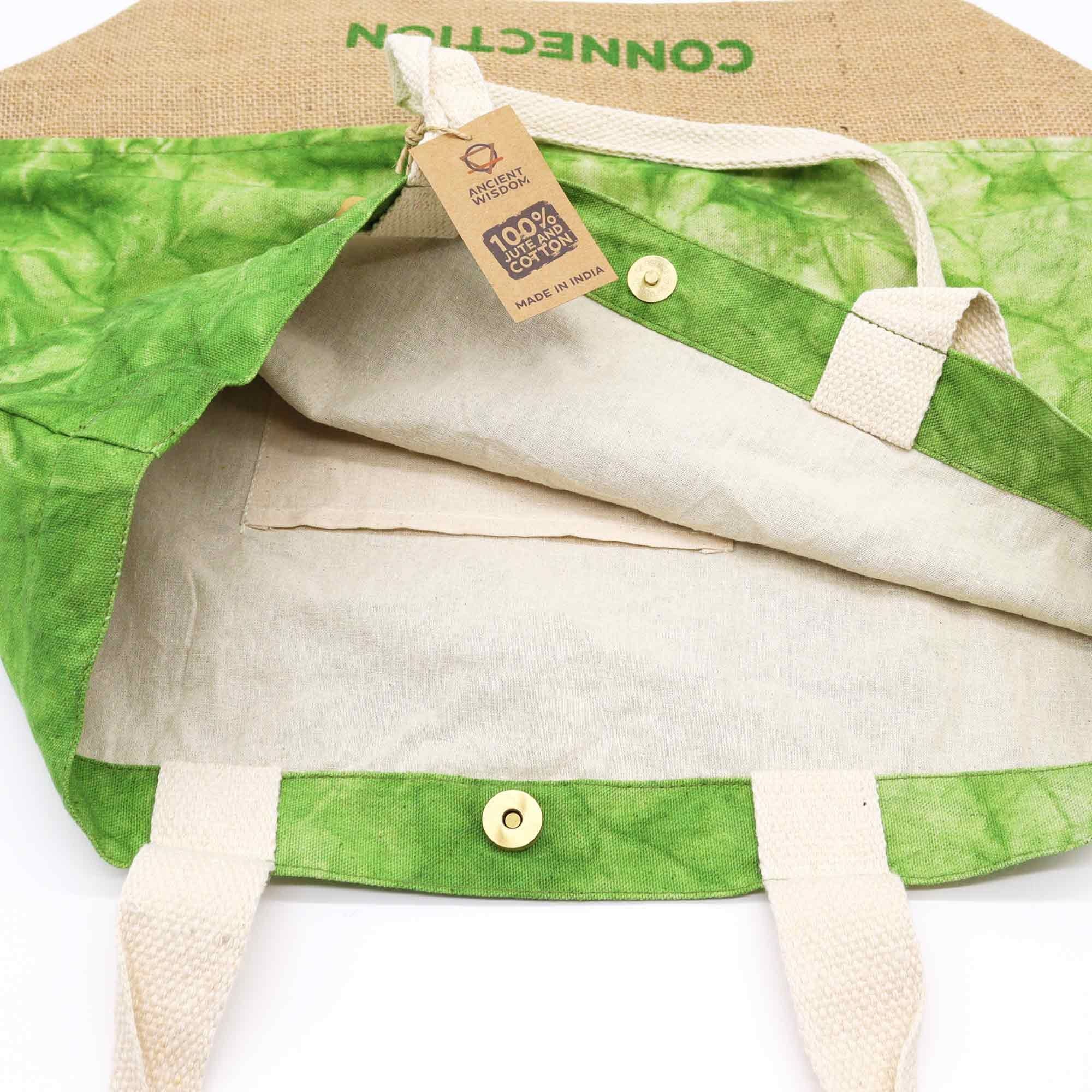 Bolsa All Natural - Verde - Árvore da Vida - Conexão