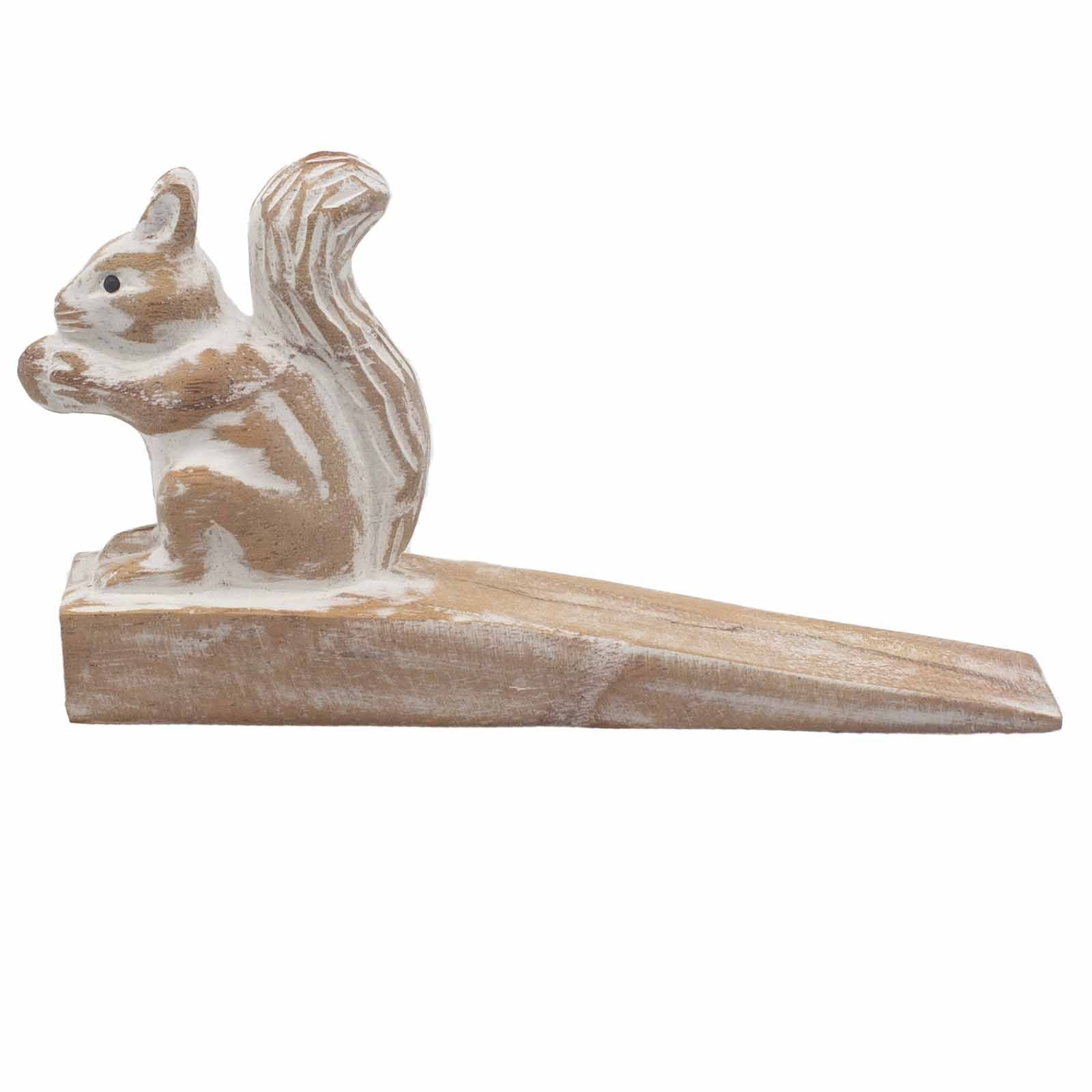 Batente de Porta Esculpido à Mão Esquilo