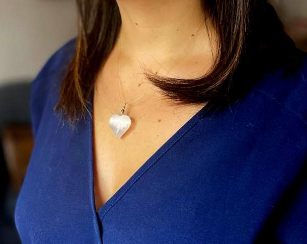 Pendente Coração de Selenite