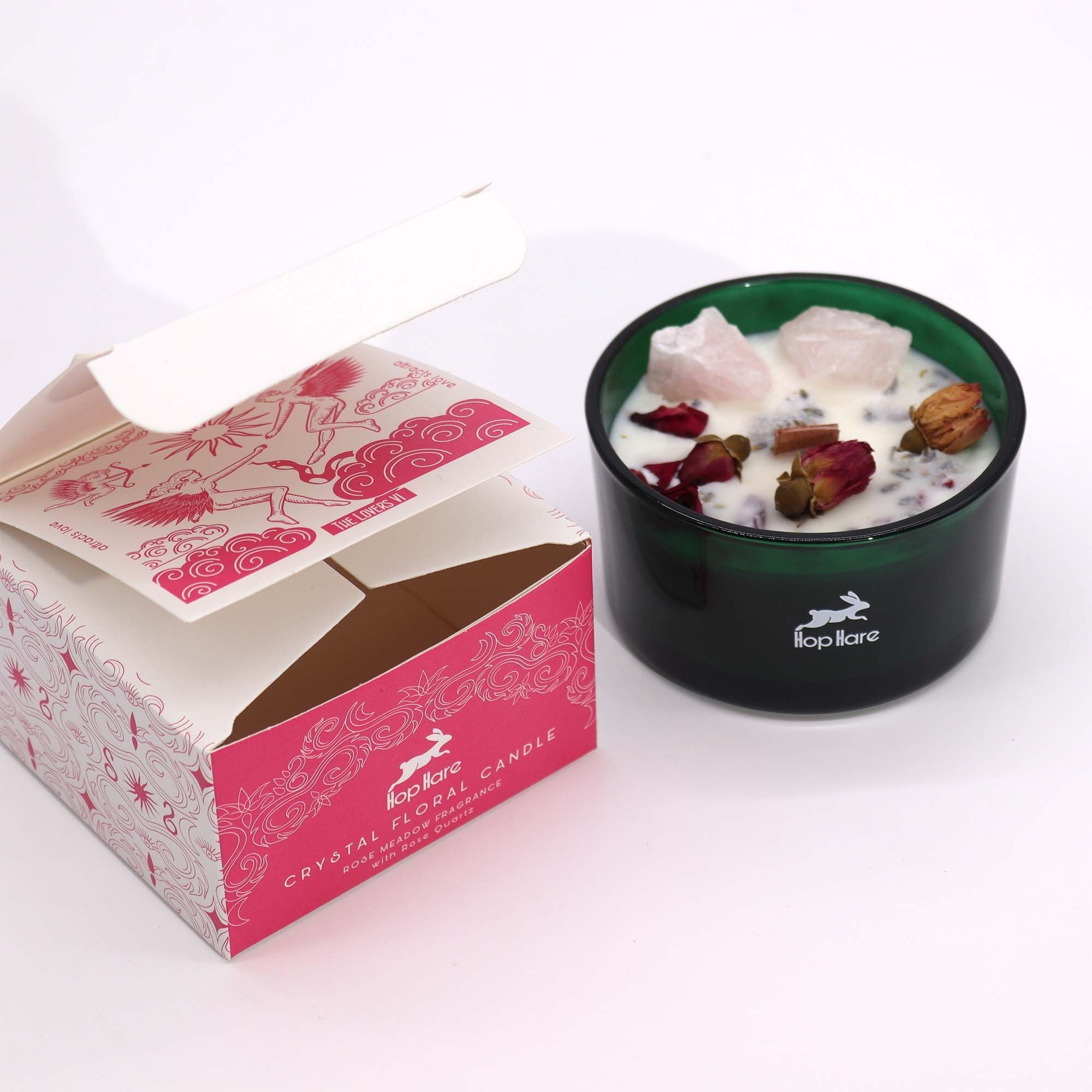 Vela Floral Mágica com Cristal Hop Hare Os Amantes