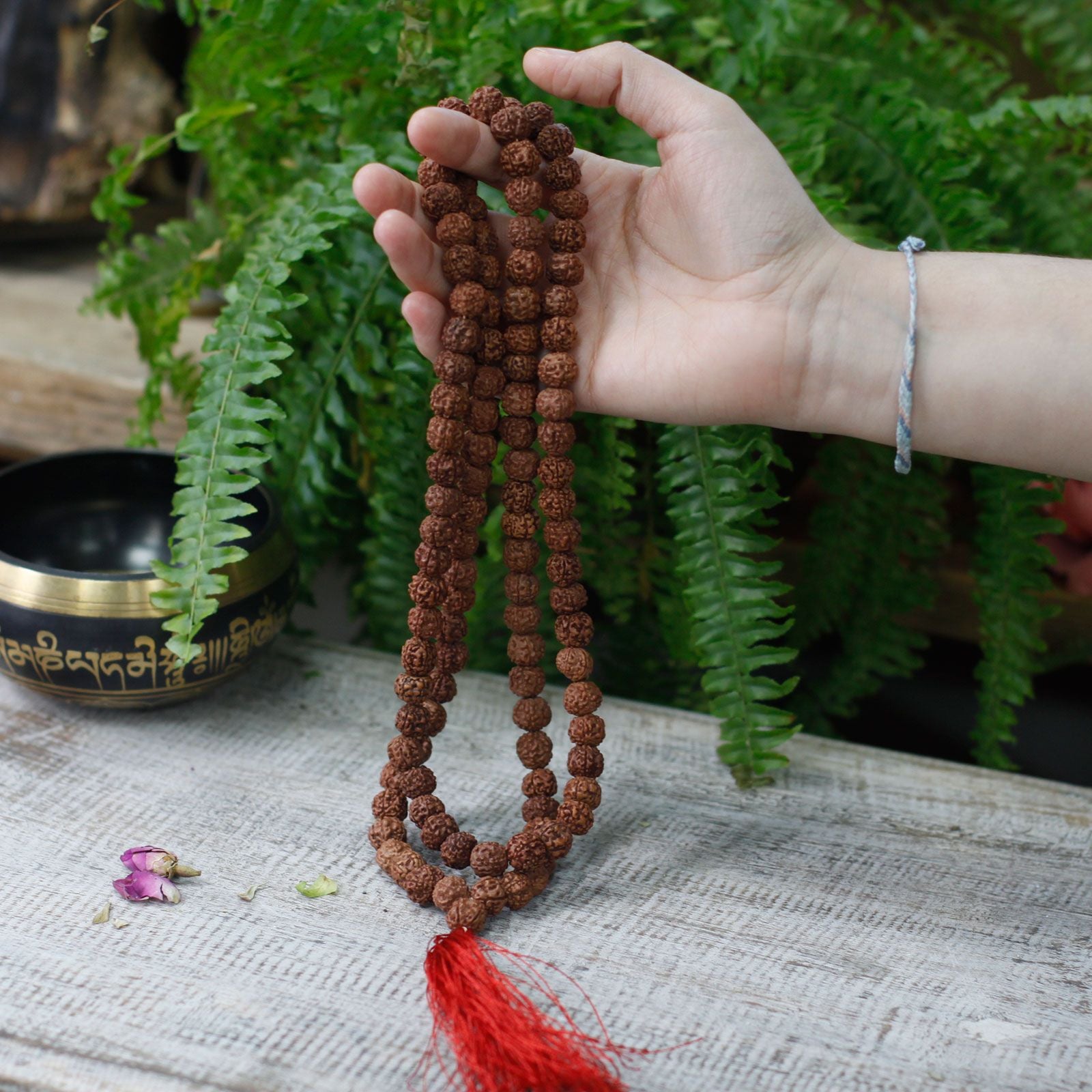 108 Rudraksha Japa Mala - Castanho