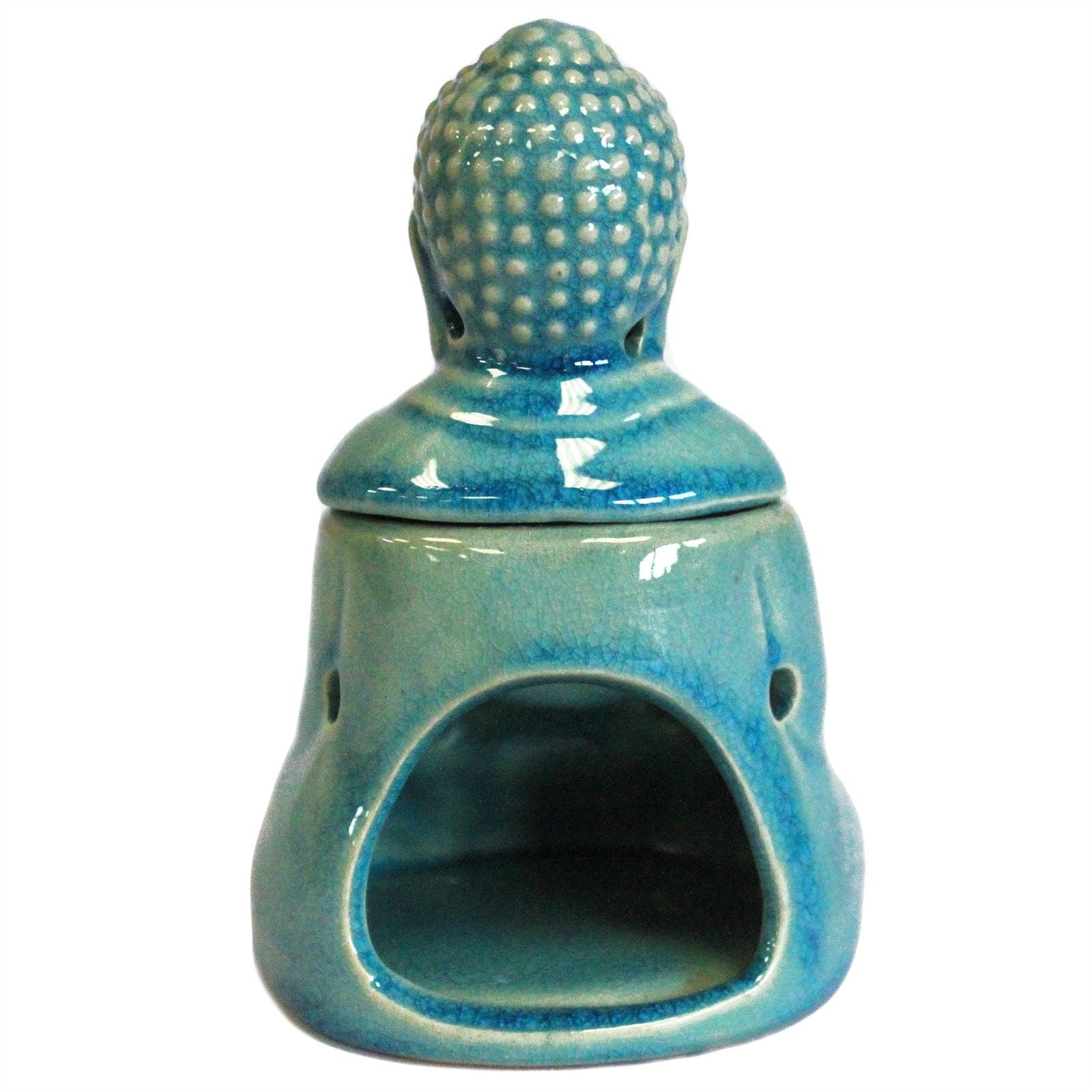 Queimador de Óleo Buda Sentado – Azul