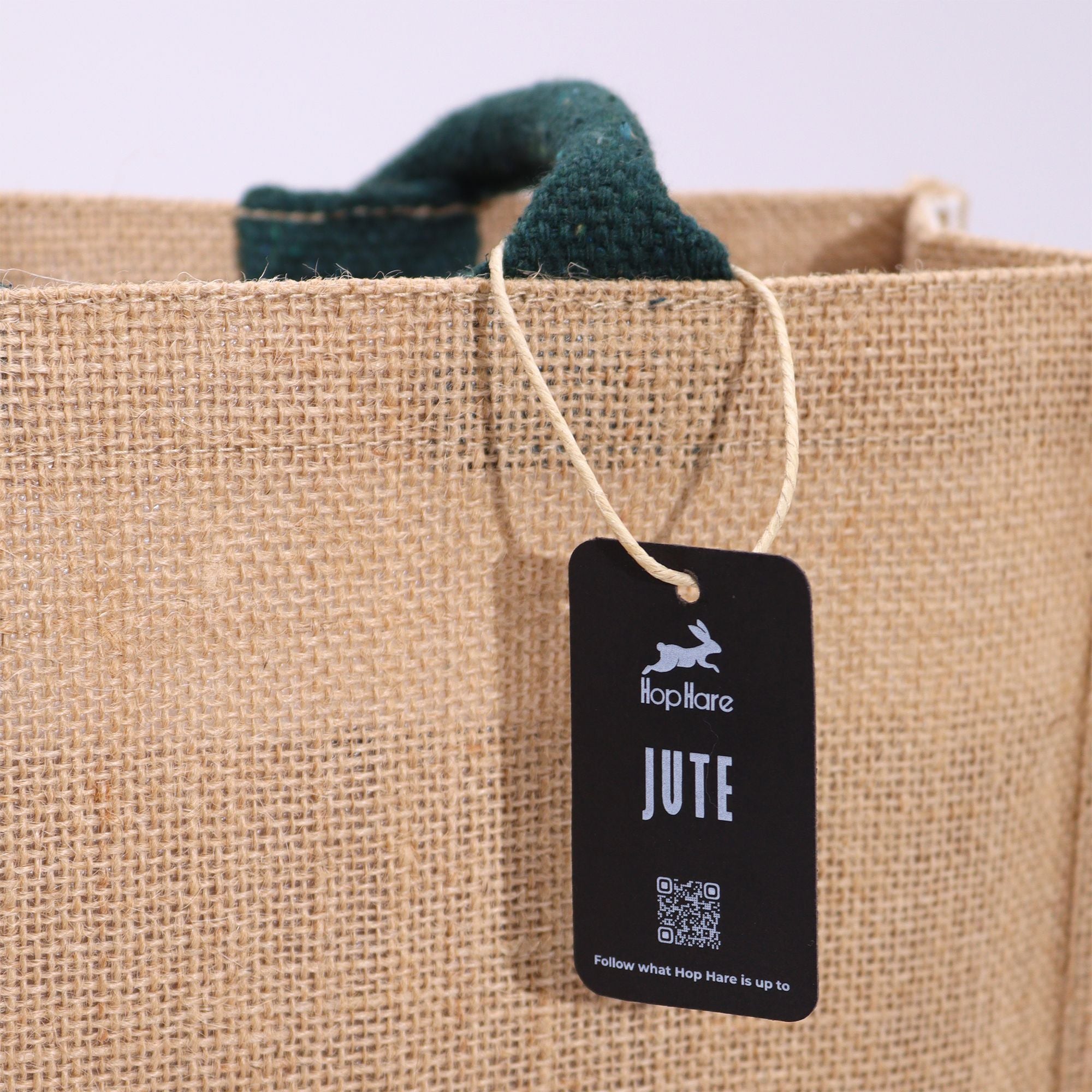 Bolsa Grande de Juta Hop Hare - Sou Brilhante