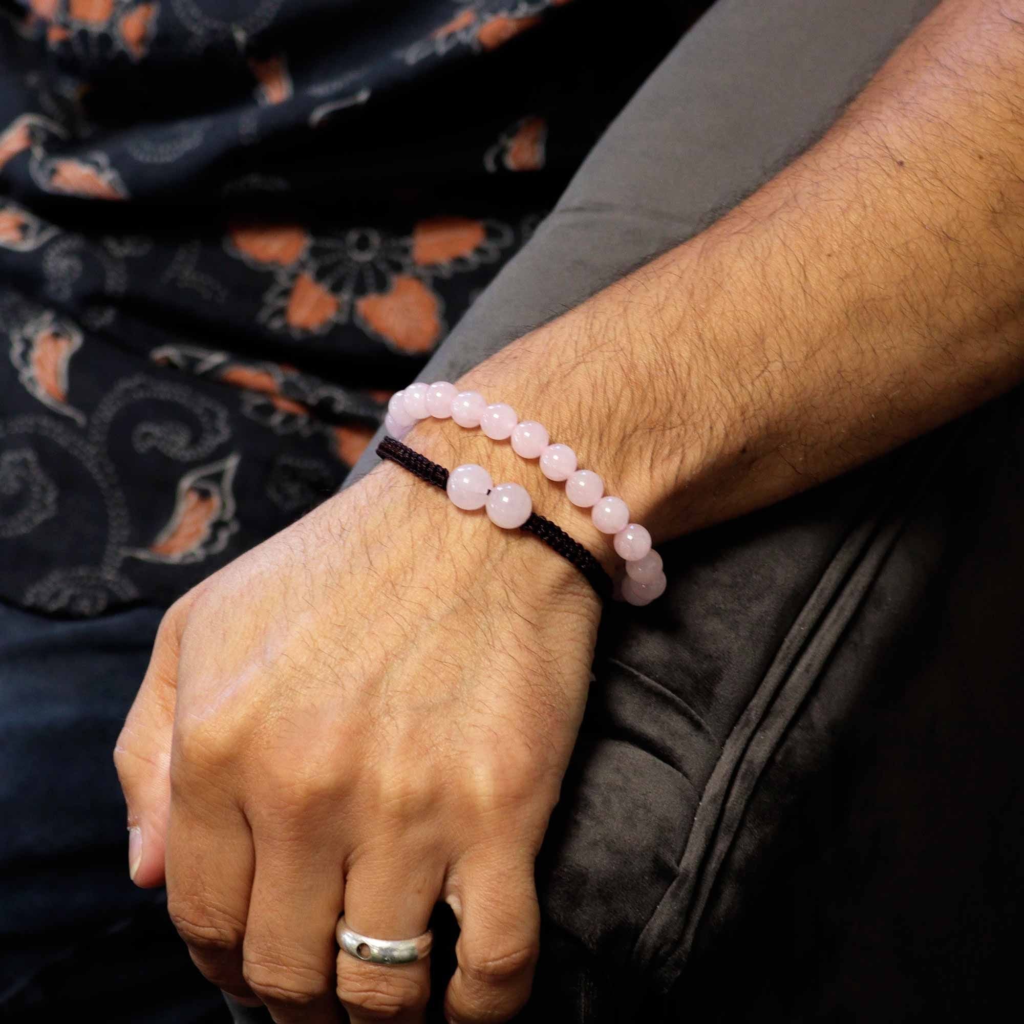 Pulseras Doble Poder – Cuarzo Rosa