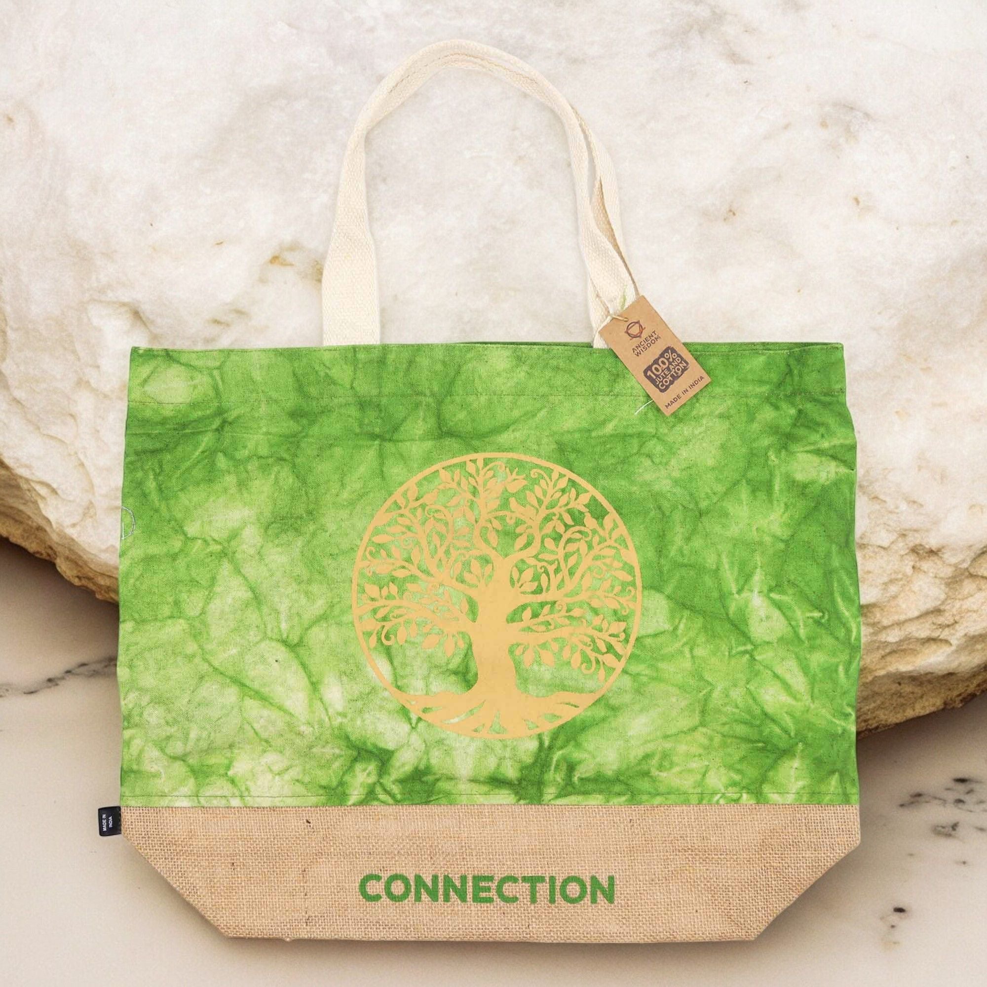Bolsa All Natural - Verde - Árvore da Vida - Conexão