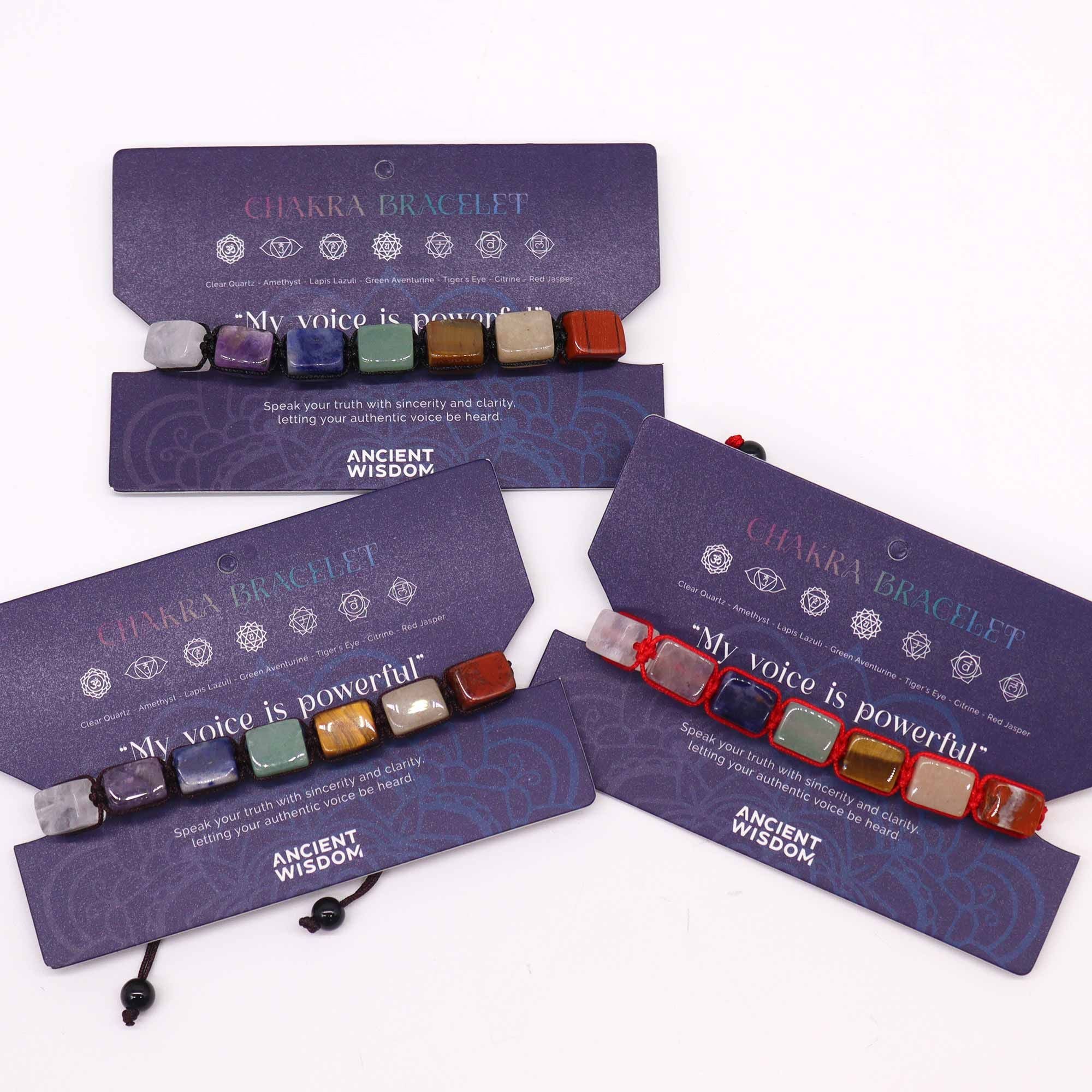Pulseras de Chakras – Piedras Pulidas