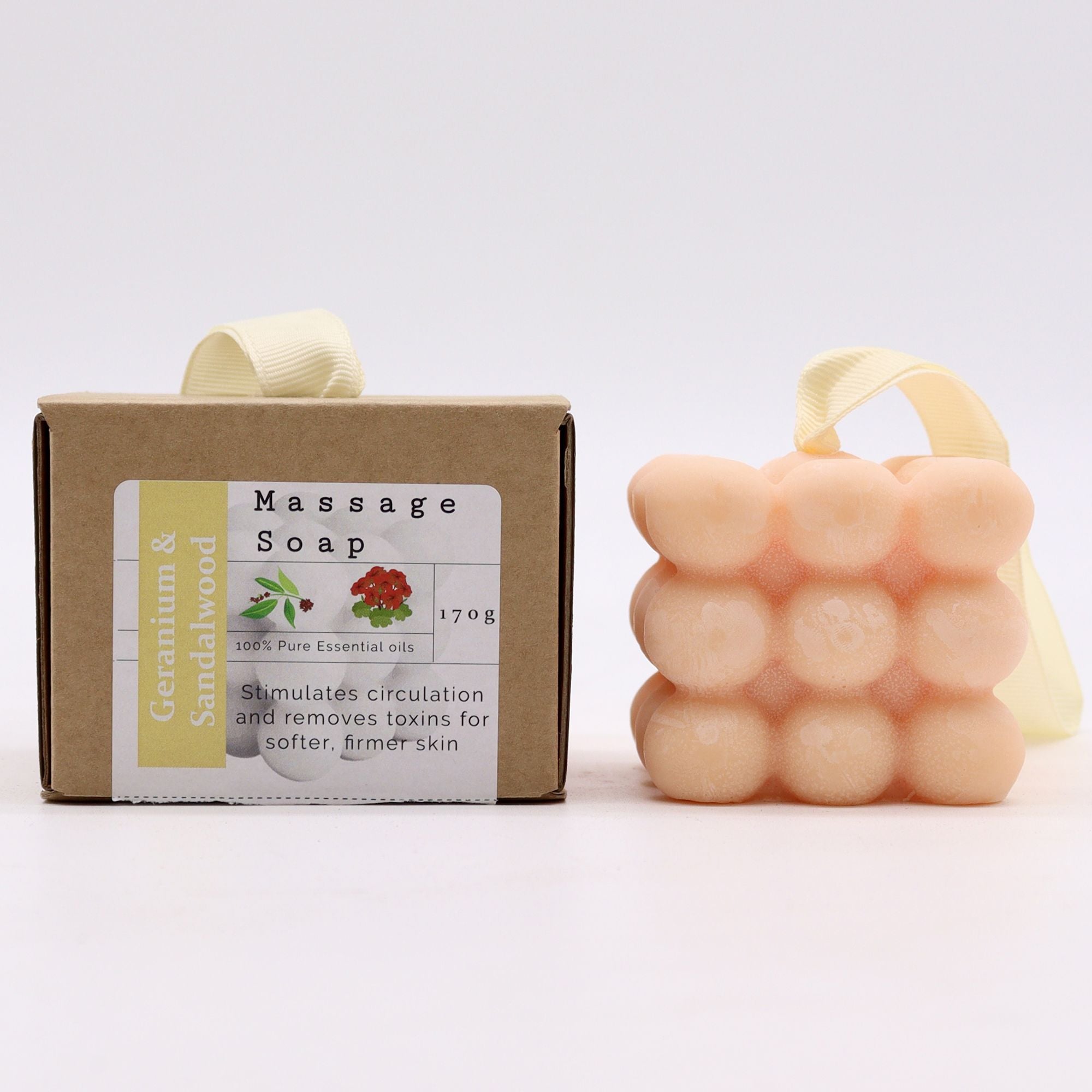 Sabonete de massagem Gerânio e Sândalo