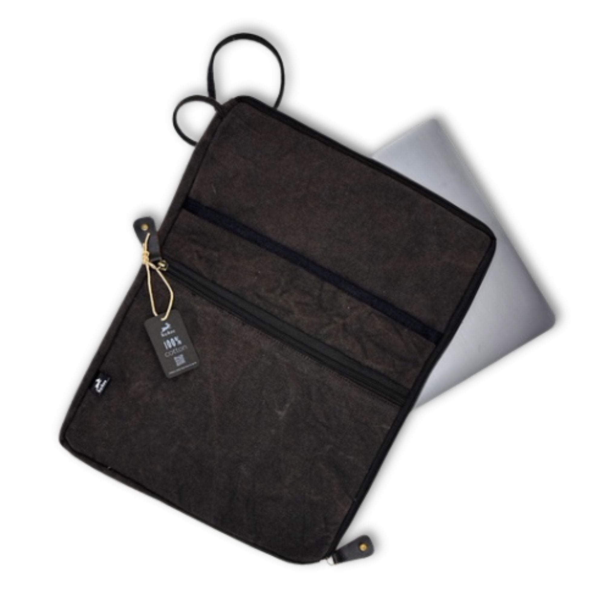 Bolsa de Lona Grande para Tablet Hop Hare - Carvão