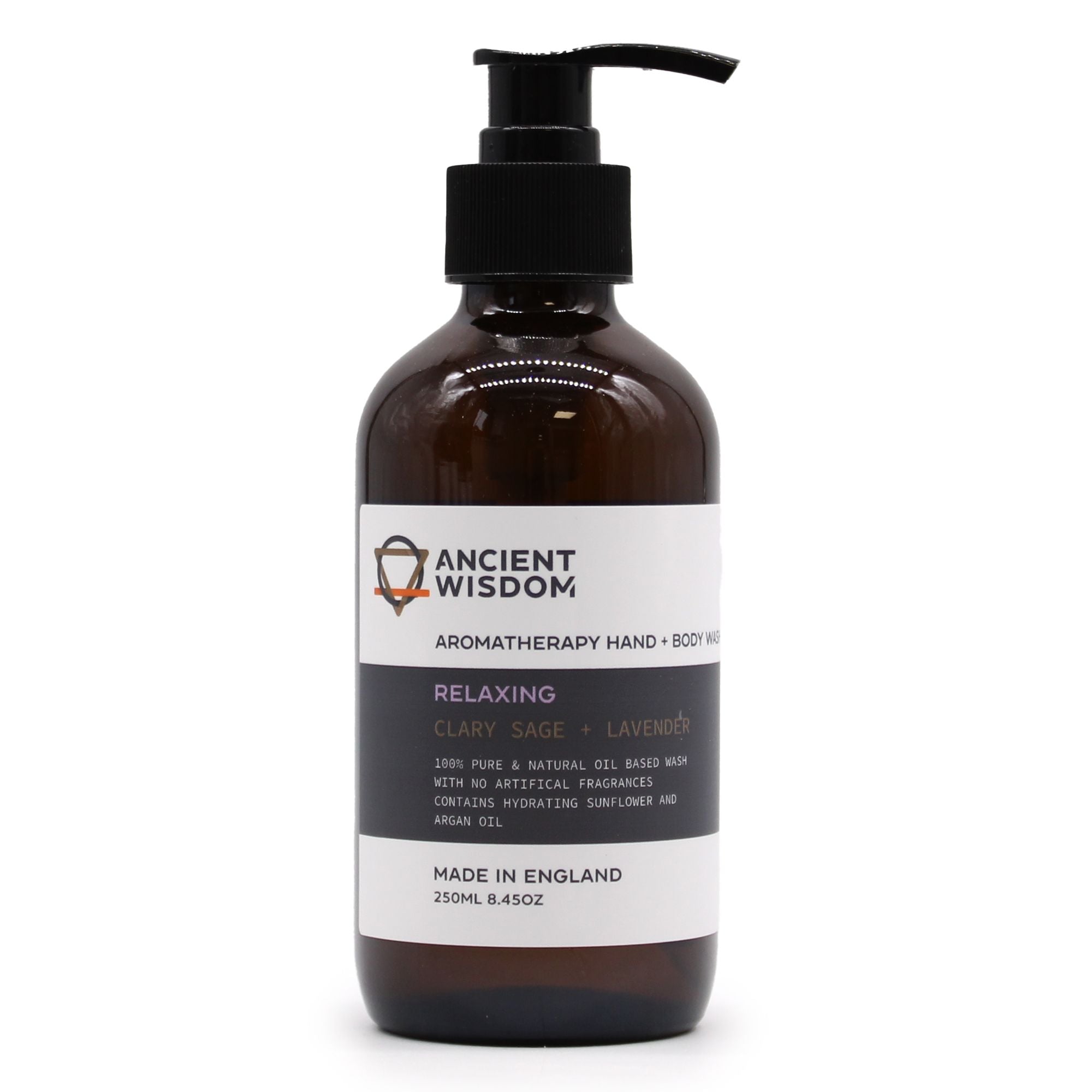 Gel de Banho de Mãos e Corpo - Salva-Esclareia e Lavanda - 250 ml