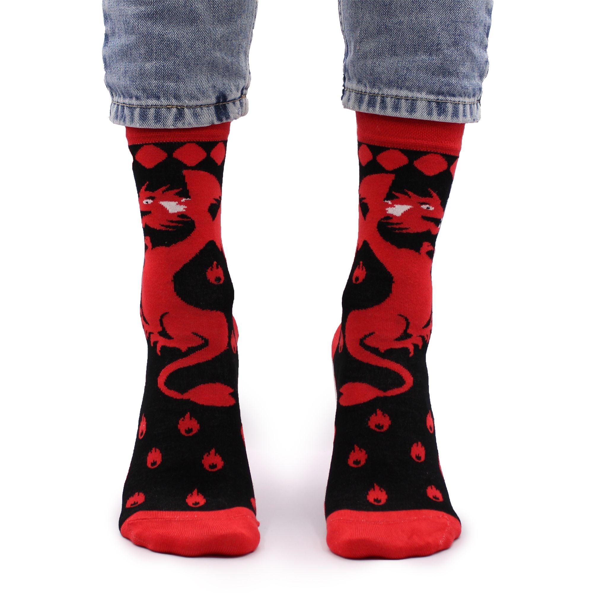 Meias de bambu Hop Hare S/M - Dragão Vermelho